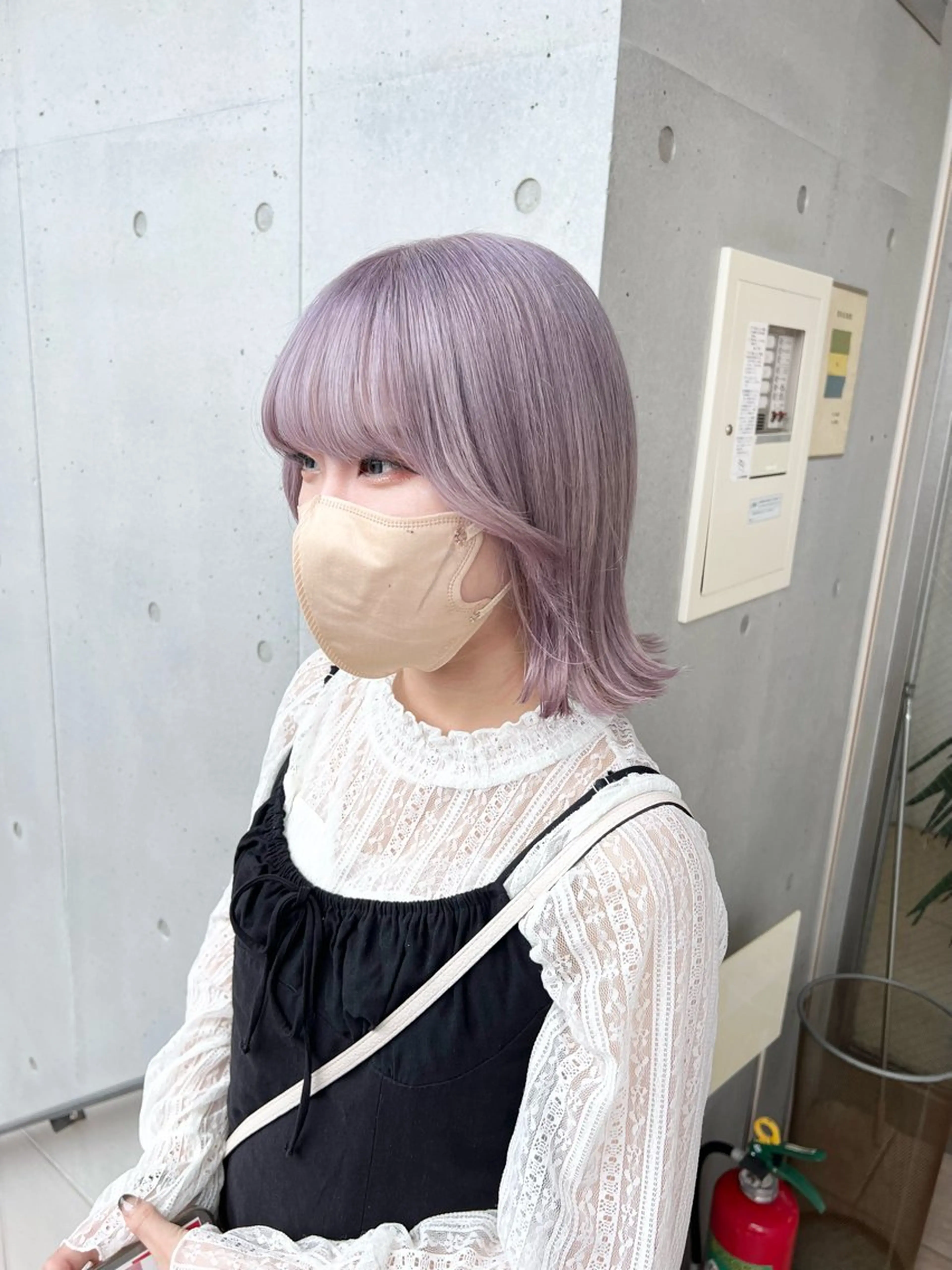 ミディアム ヘアカラー トリートメント 艶髪レイヤー/ ハイトーンKeitaのヘアスタイル