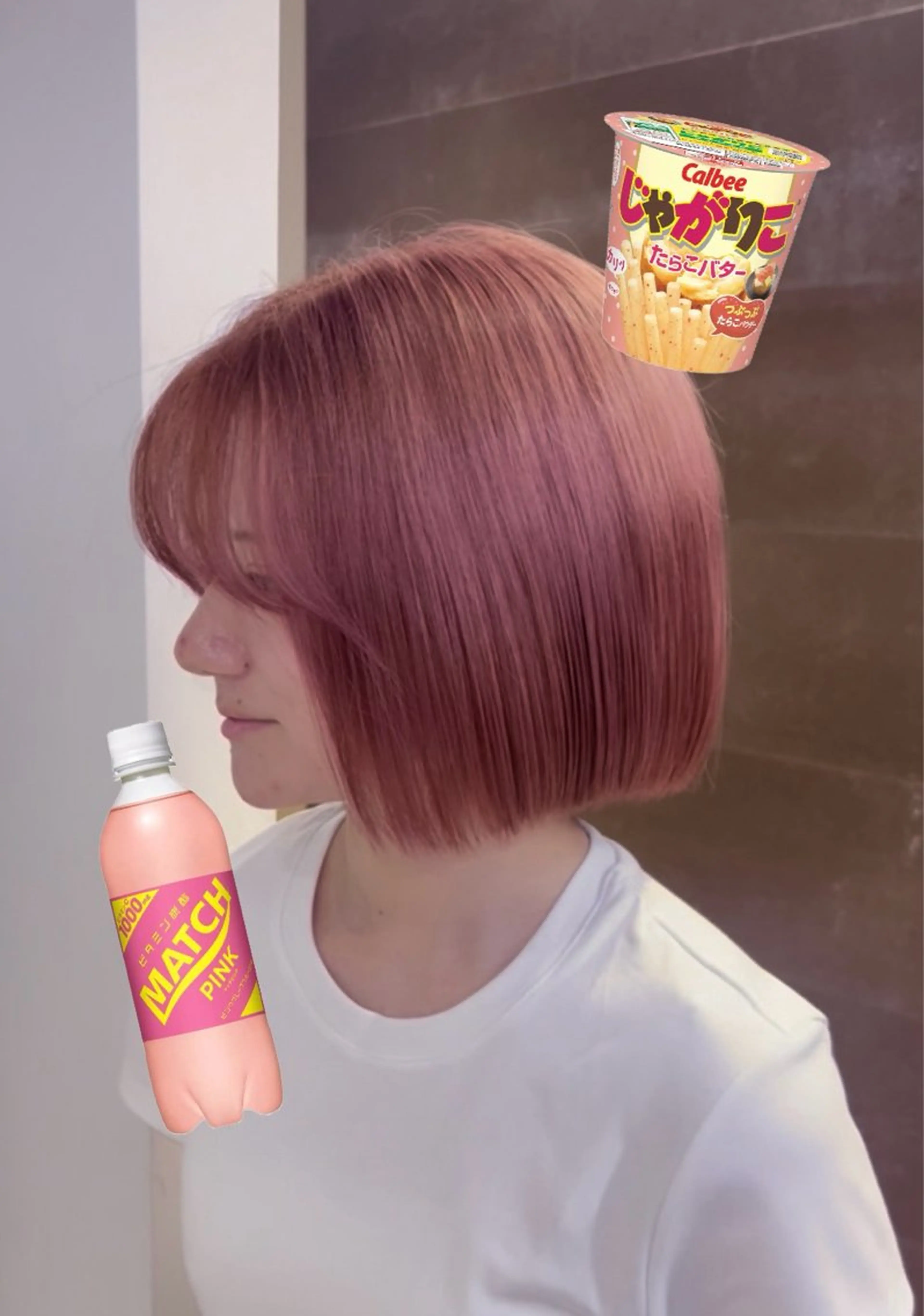 ミディアム カラー ヘアカラー トリートメント 岡山ハイトーン・ ルーツカラー/こもものヘアスタイル