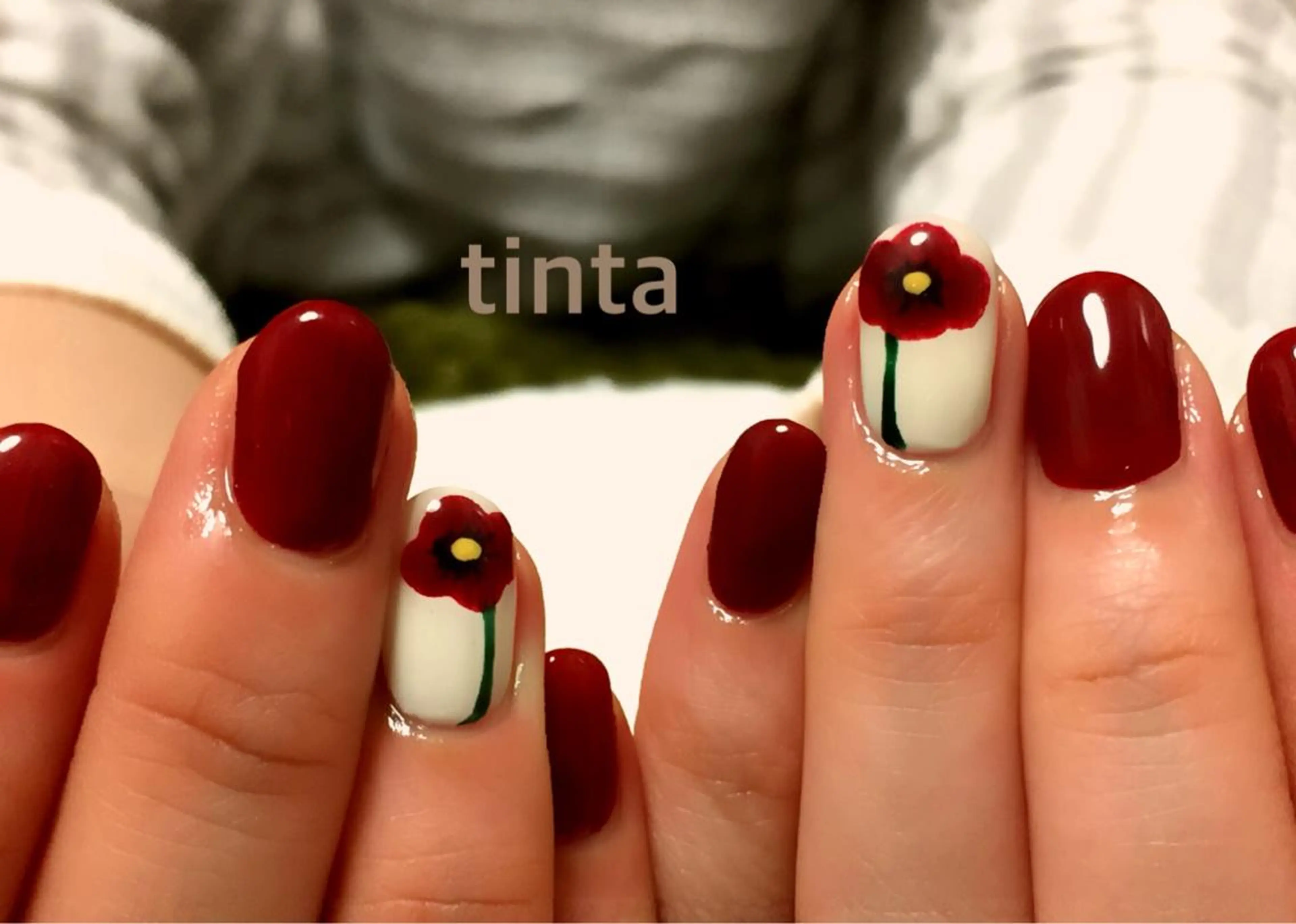 ネイル ボルドー ネイルサロン ティンタ所属・馬場 典子のネイルデザイン