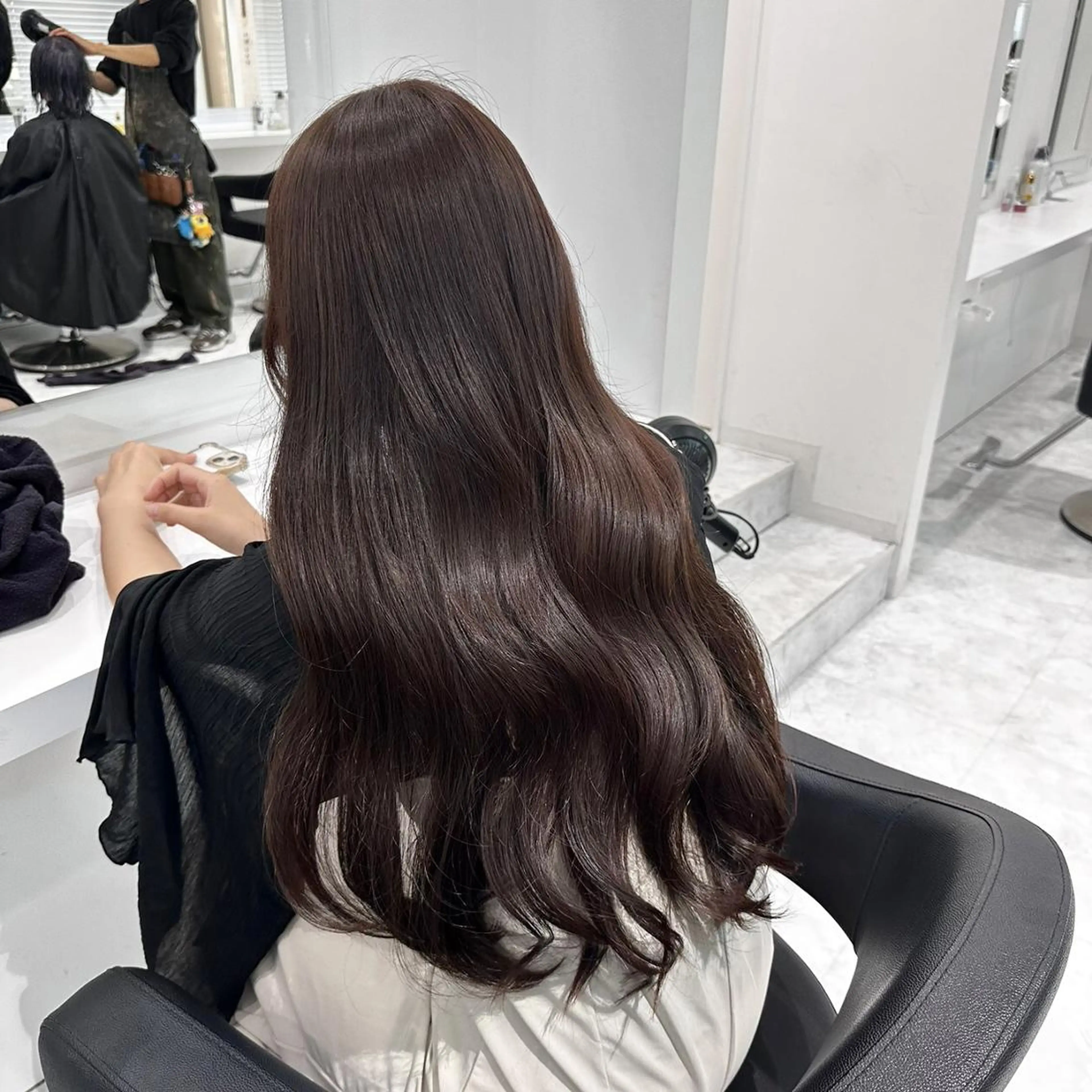 カラー カット ヘアカラー トリートメント ヘッドスパ ヘアセット 冬髪❄️透明感カラー /レイヤー❄️横浜のヘアスタイル