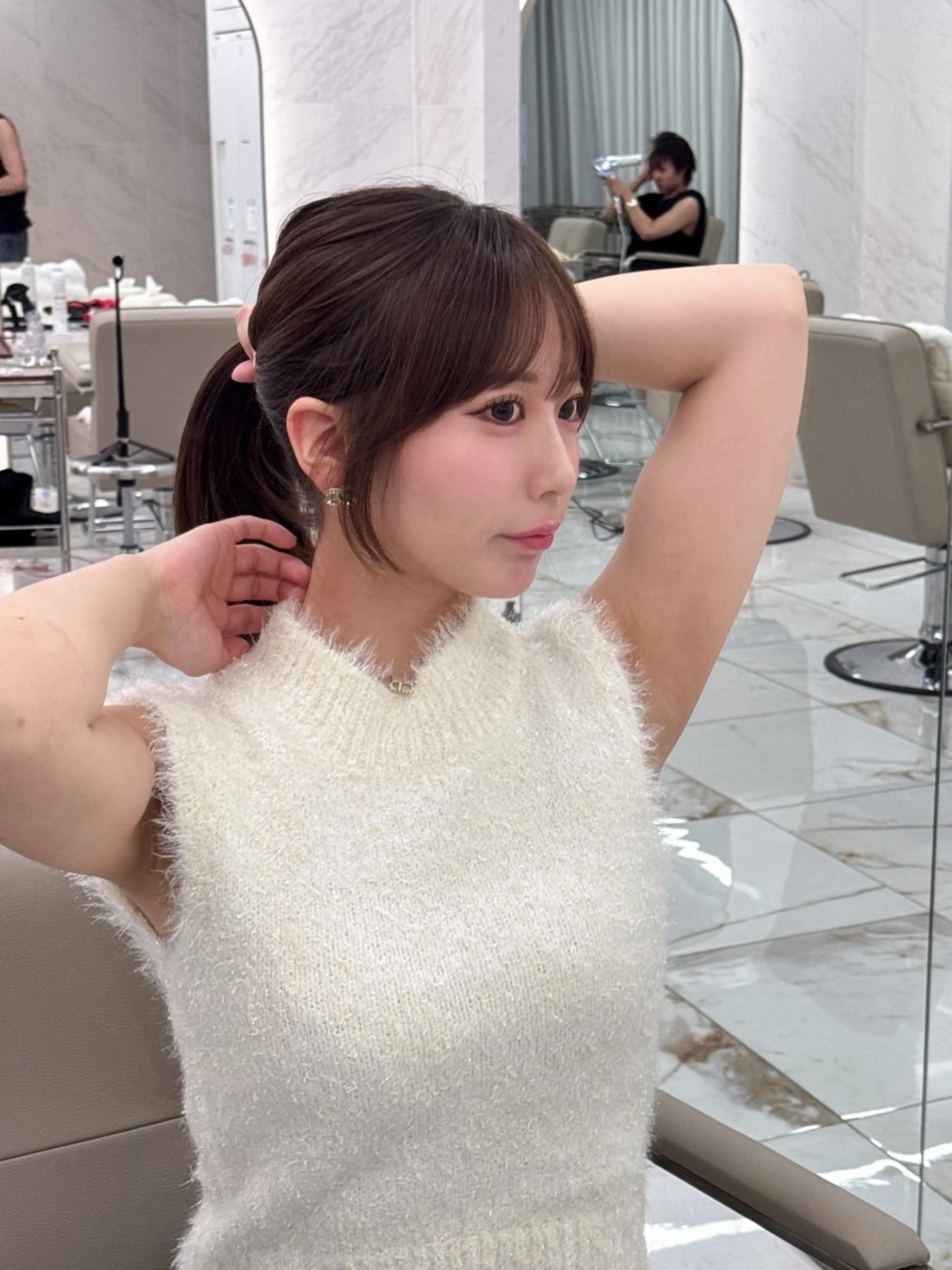 ロング のり🐼顔まわり/ 韓国/レイヤーカットのヘアスタイル