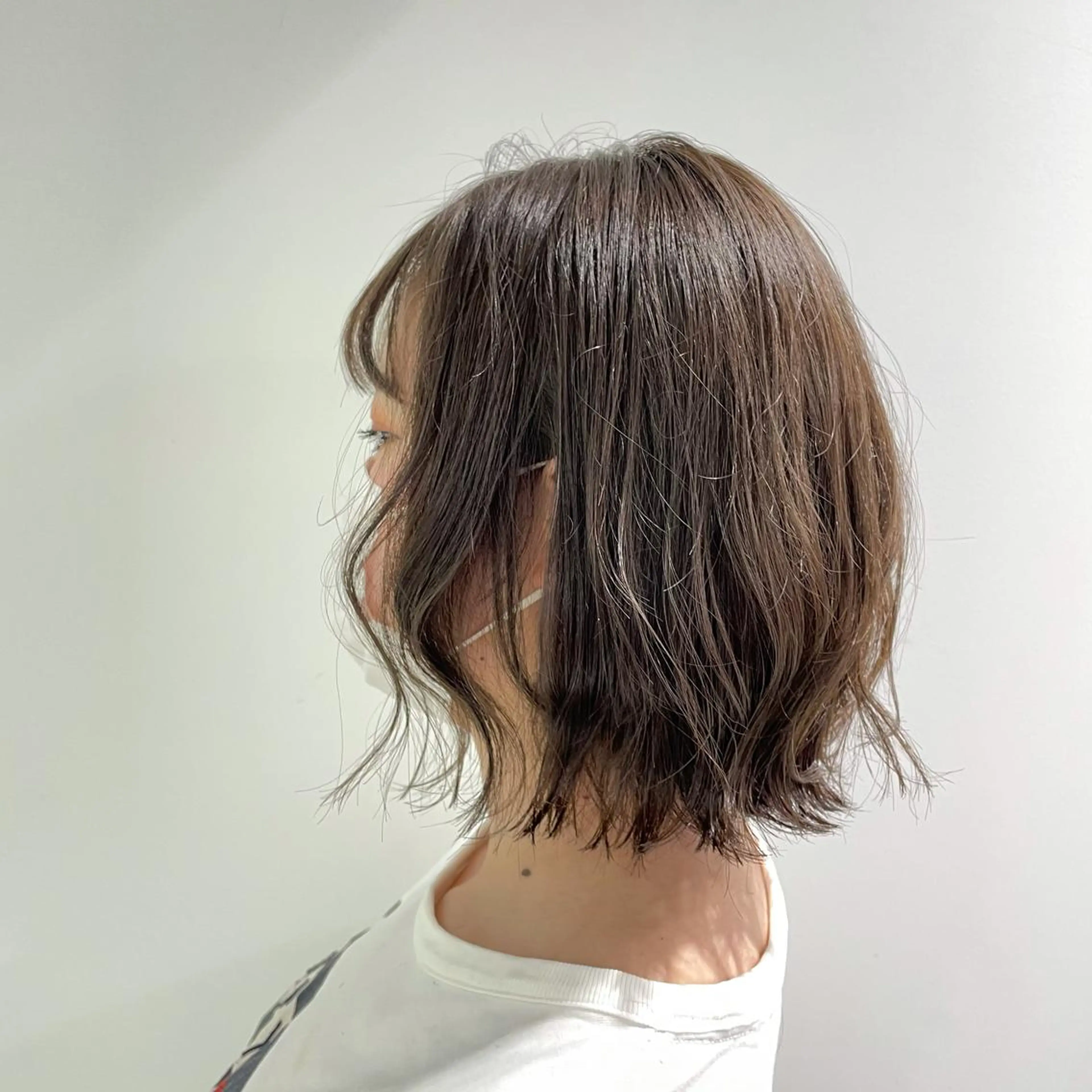 ミディアム カラー カット ヘアカラー ヘアセット I'S.横浜所属・赤み消しカラー 🍀JUNKIのヘアスタイル