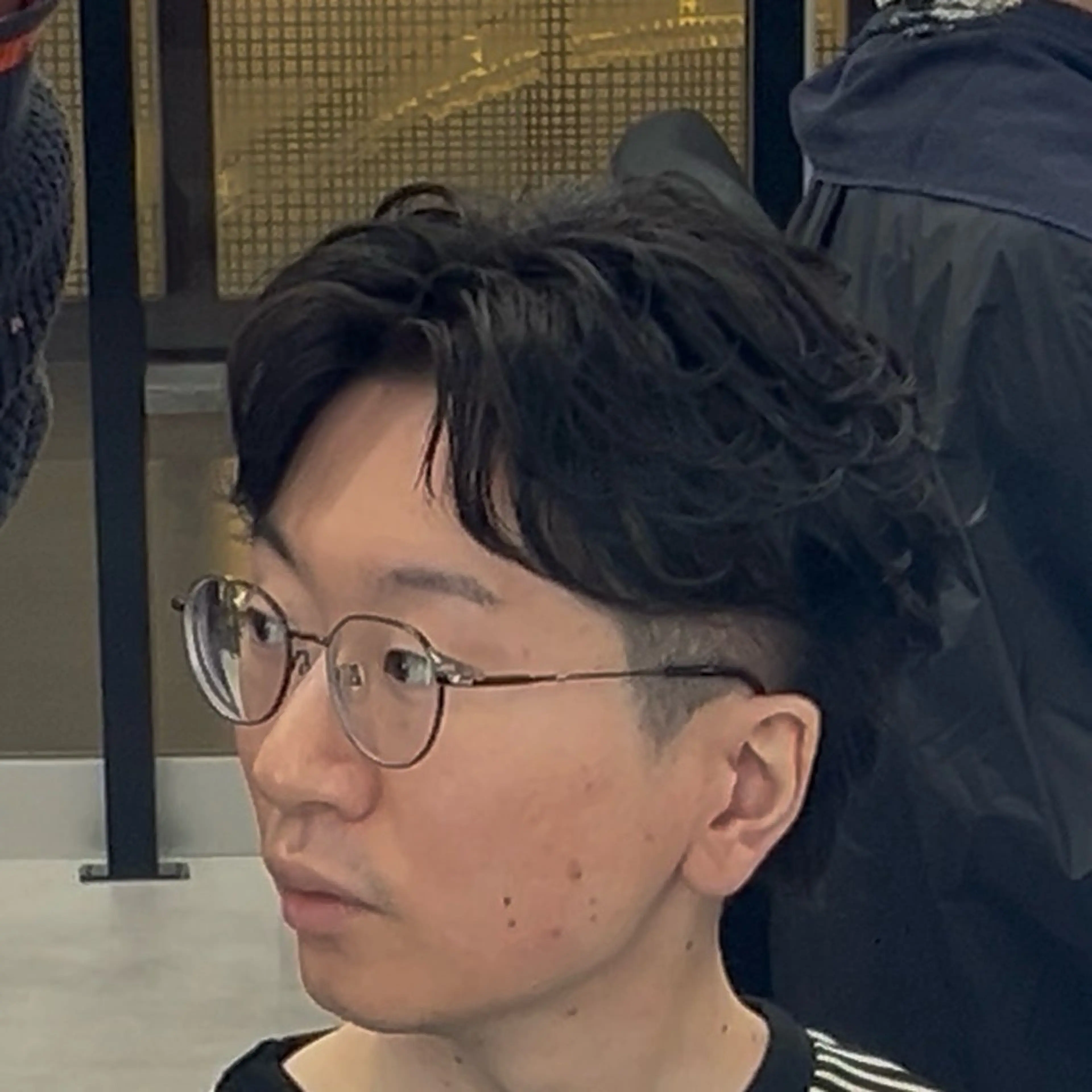 ショート ヘアアレンジ メンズ センターパート カット 【札幌メンズ特化】 🔥RIKU🔥のヘアスタイル