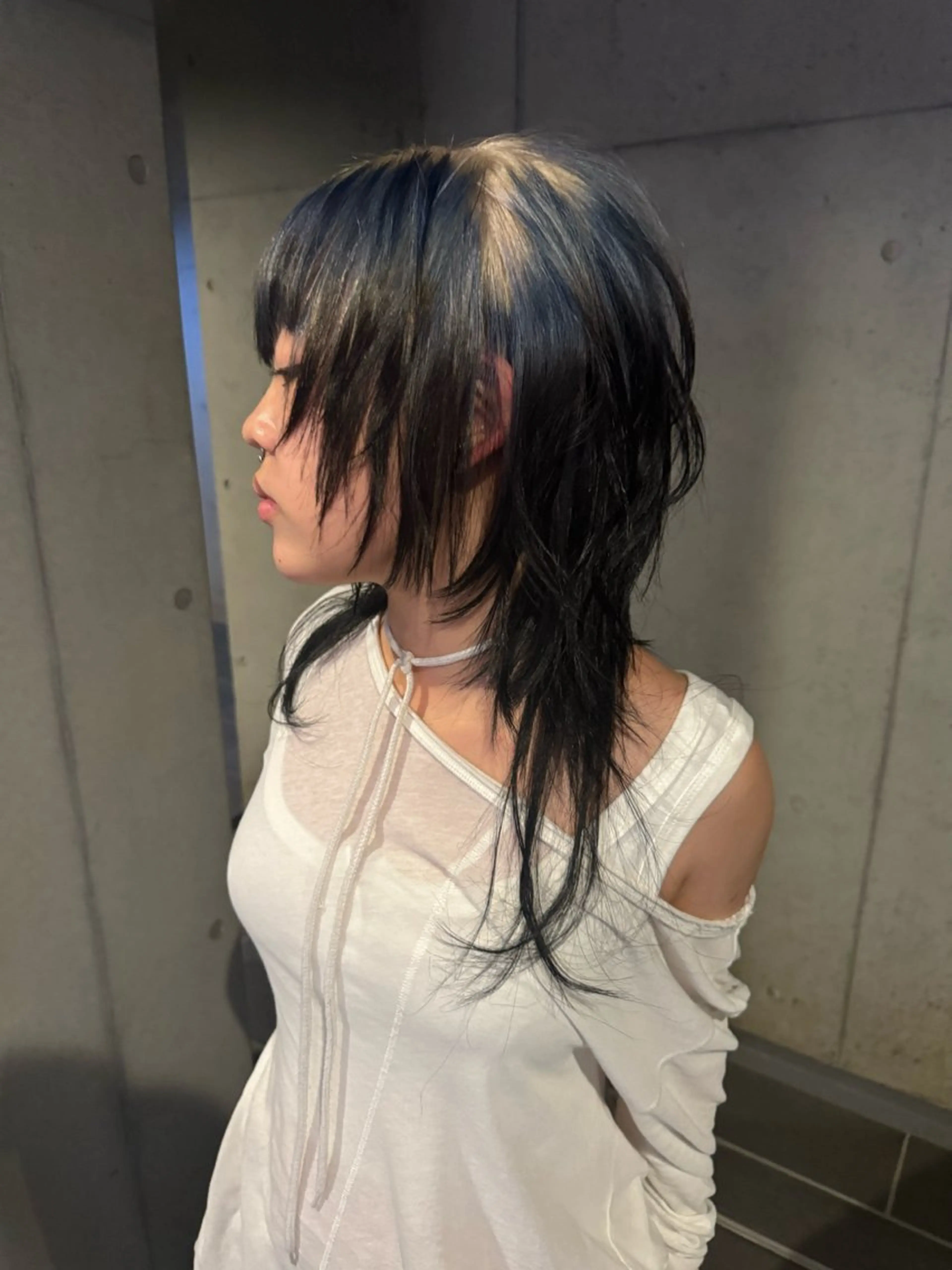 セミロング カラー カット ヘアカラー だいち/ハイトーン/ デザインカラーのヘアスタイル