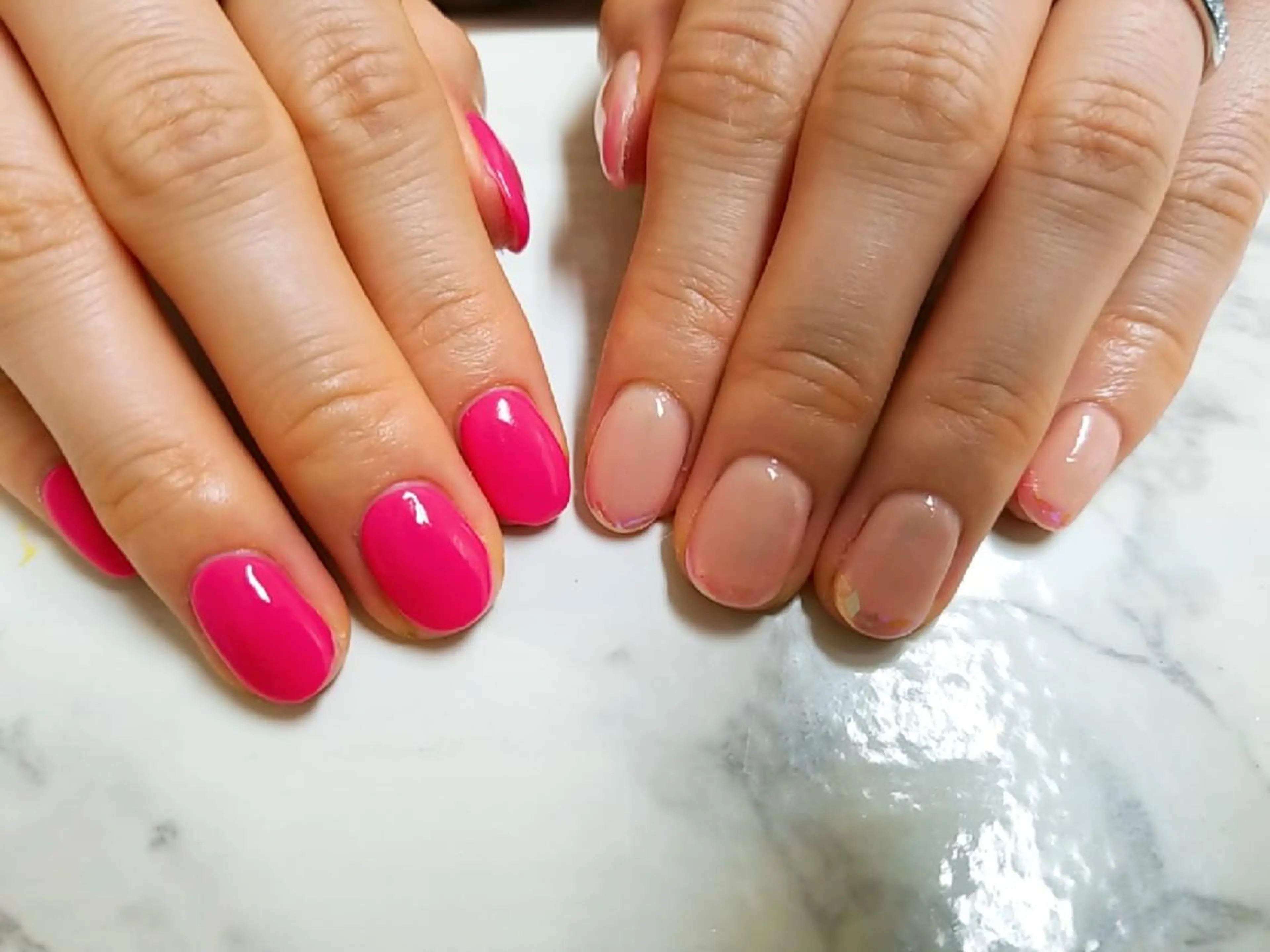 ネイル アートネイル ジェルネイル 持ち込み ニュアンスネイル パラジェル 河野ちえ (雑誌掲載サロン)のネイルデザイン