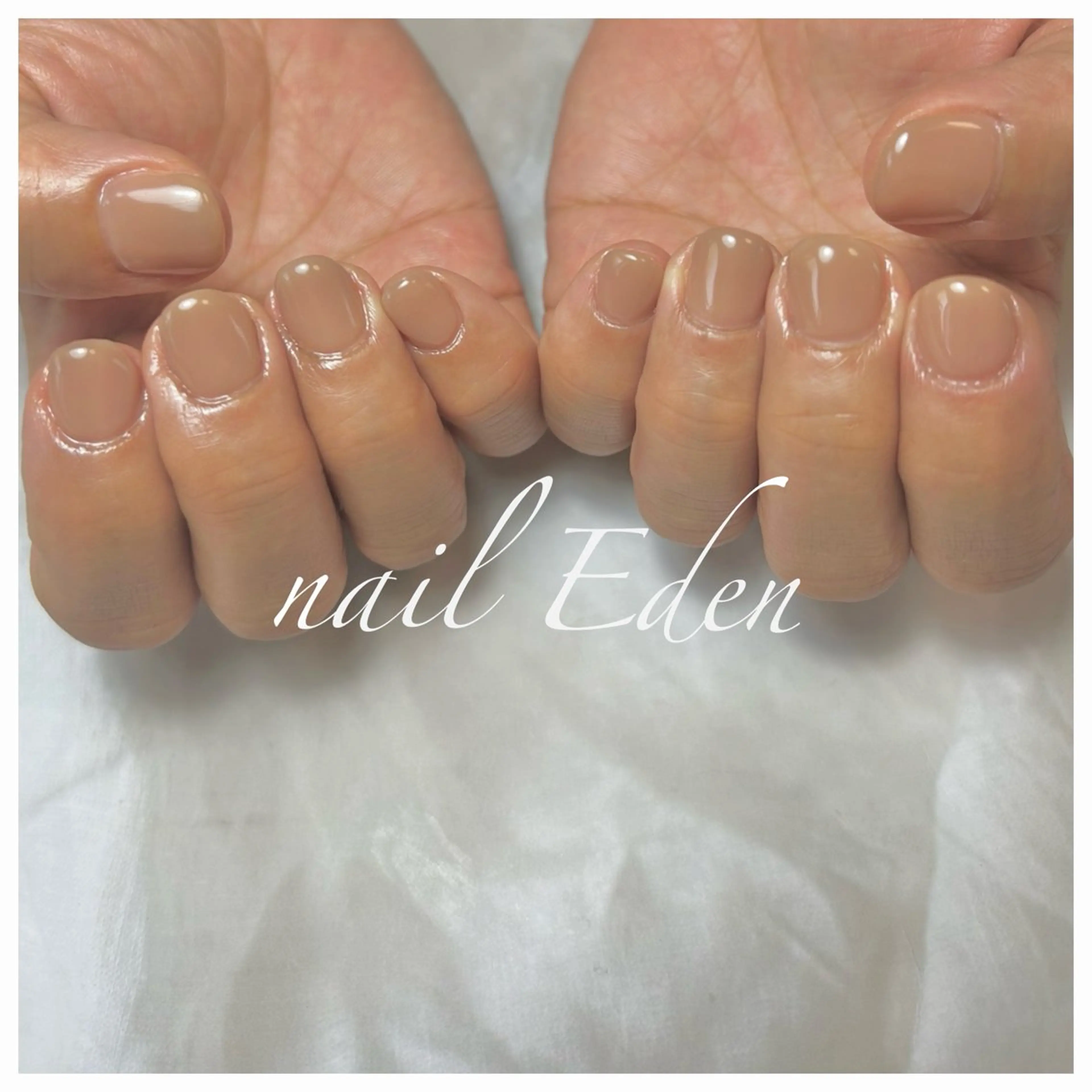ネイル ブラウン Eden　private nail saron所属・Eden ♾️のネイルデザイン