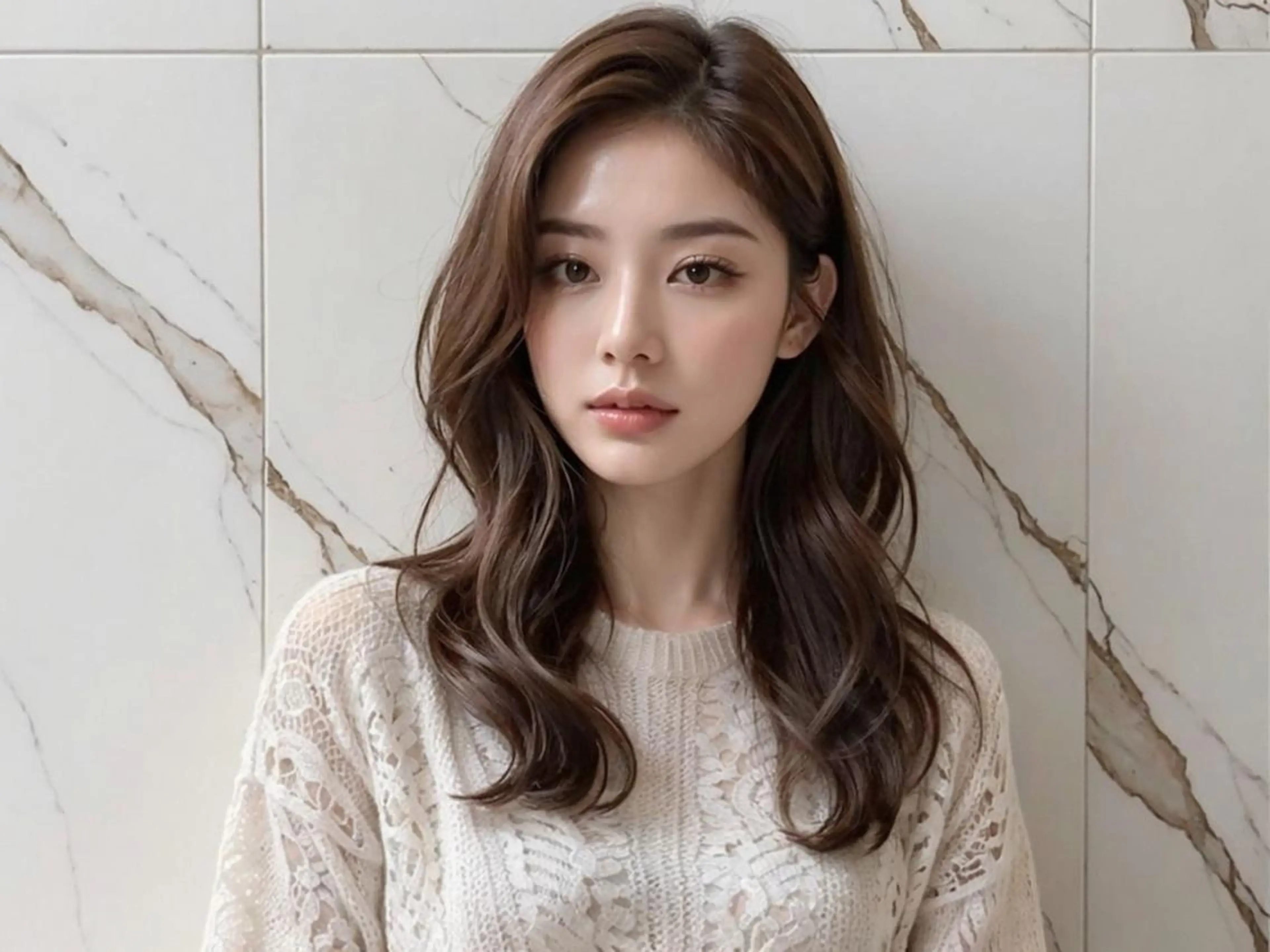 セミロング カラー ブラウンカラー イルミナカラー モカブラウン ヘアカラー トリートメント miel hair 新宿店 【ミエル ヘアー】所属・新宿西口から徒歩5分 石橋卓典のヘアスタイル