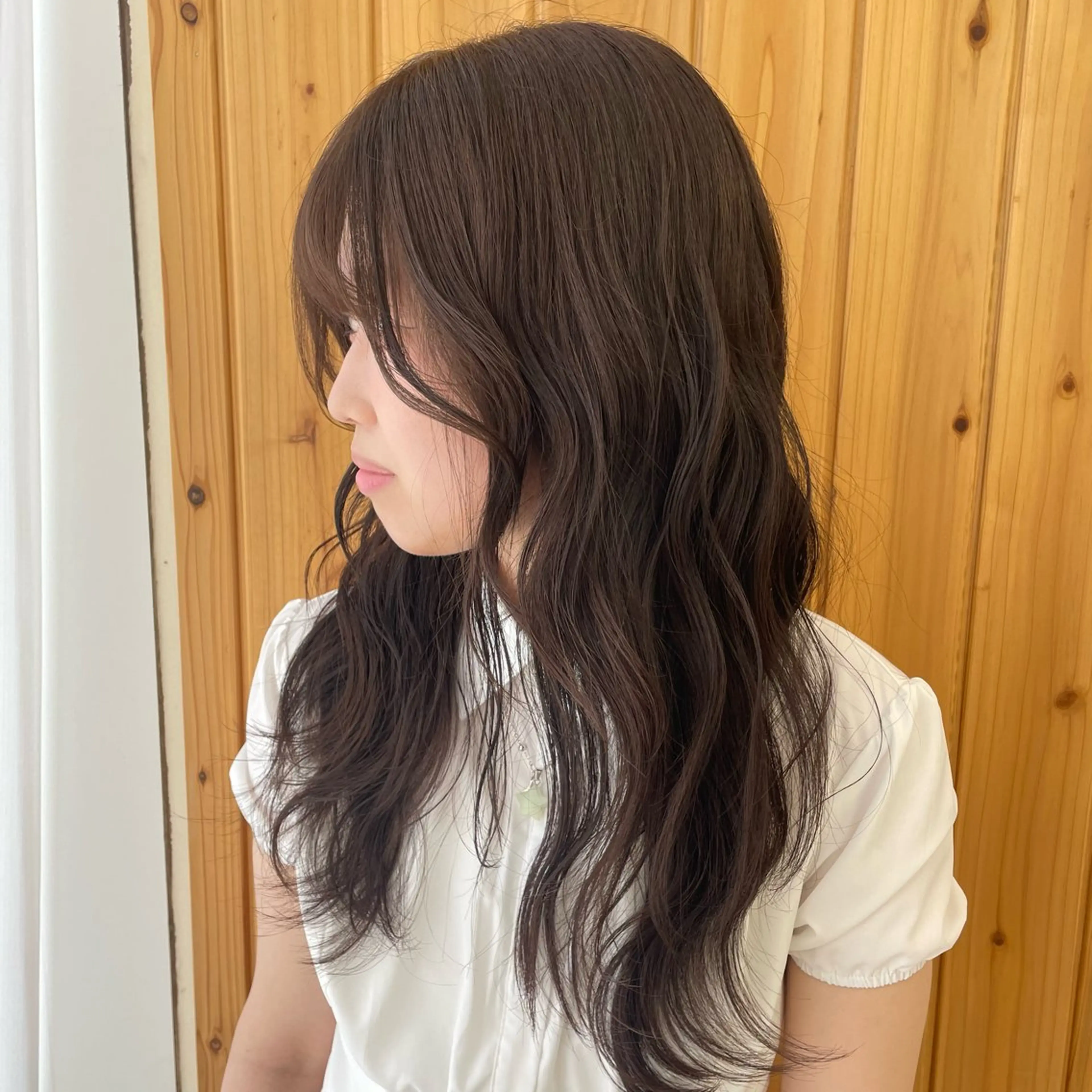 ロング カラー ヘアカラー KAHO 大阪カラーモデル募集のヘアスタイル