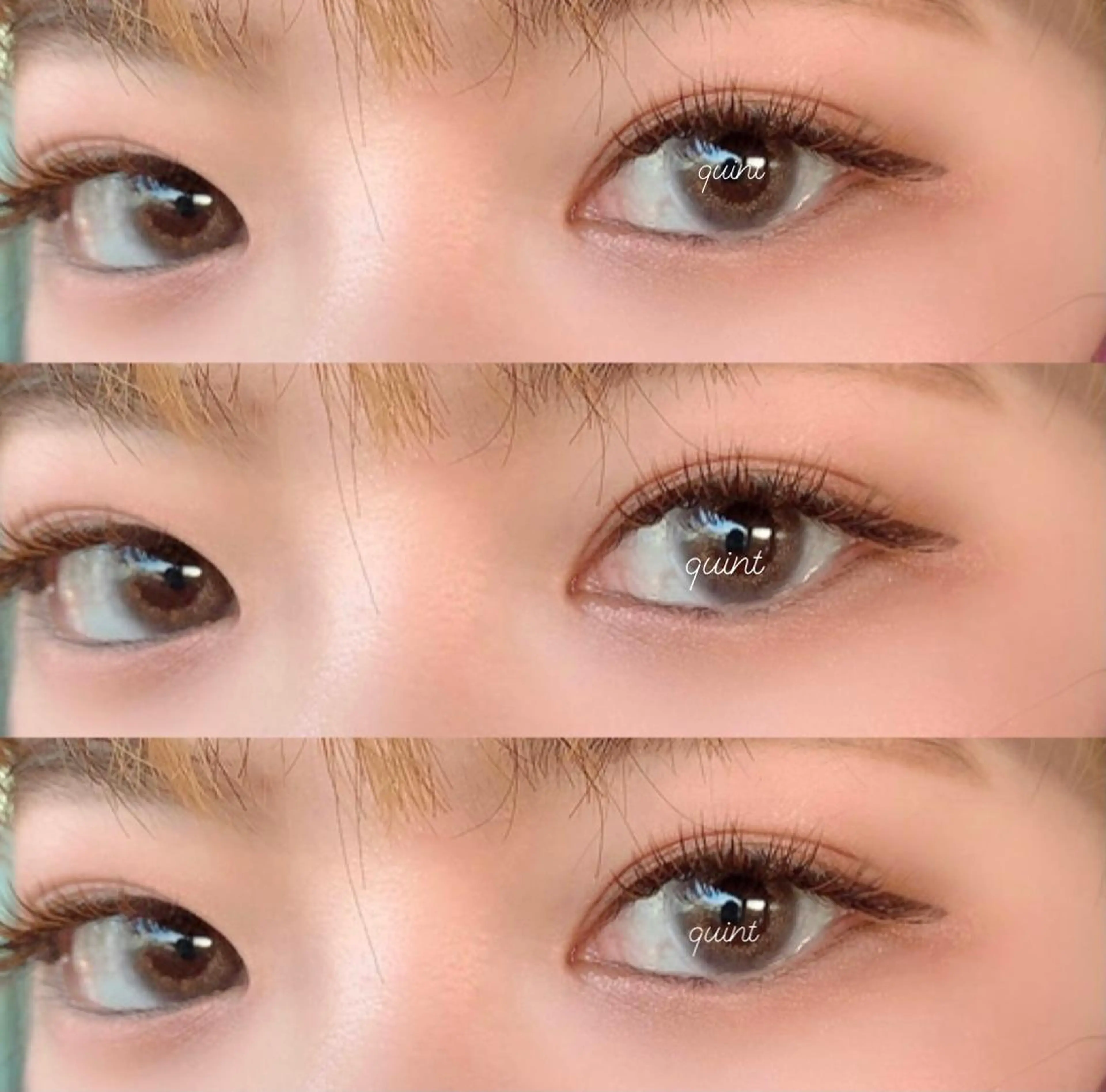 マツエク・マツパ カラーマツエク フラットラッシュ Jカール 目尻長め 上田 ゆいのマツエク・マツパデザイン