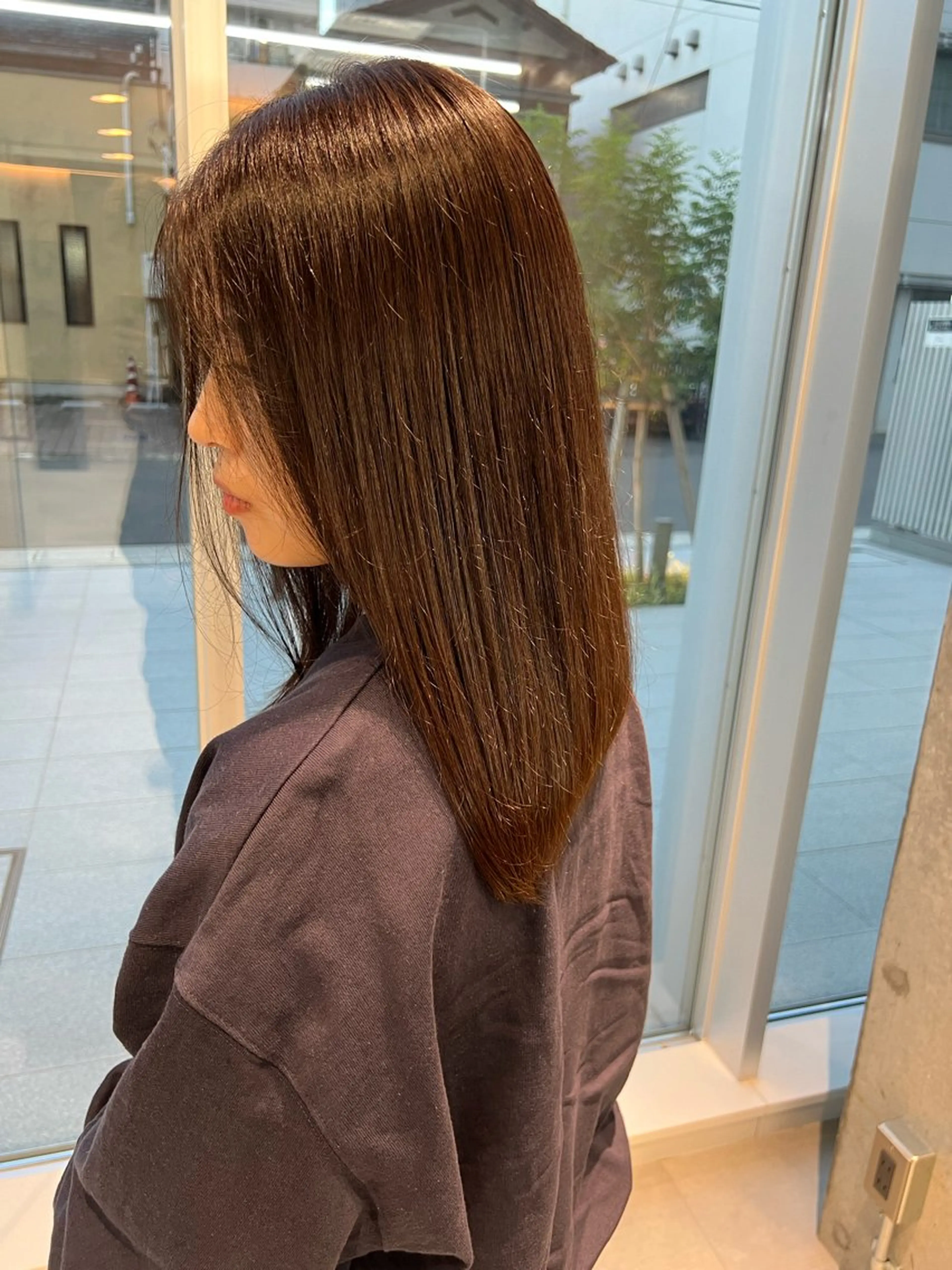 ミディアム カット トリートメント 吉沢遣人/レイヤー 艶カラー/パーマのヘアスタイル