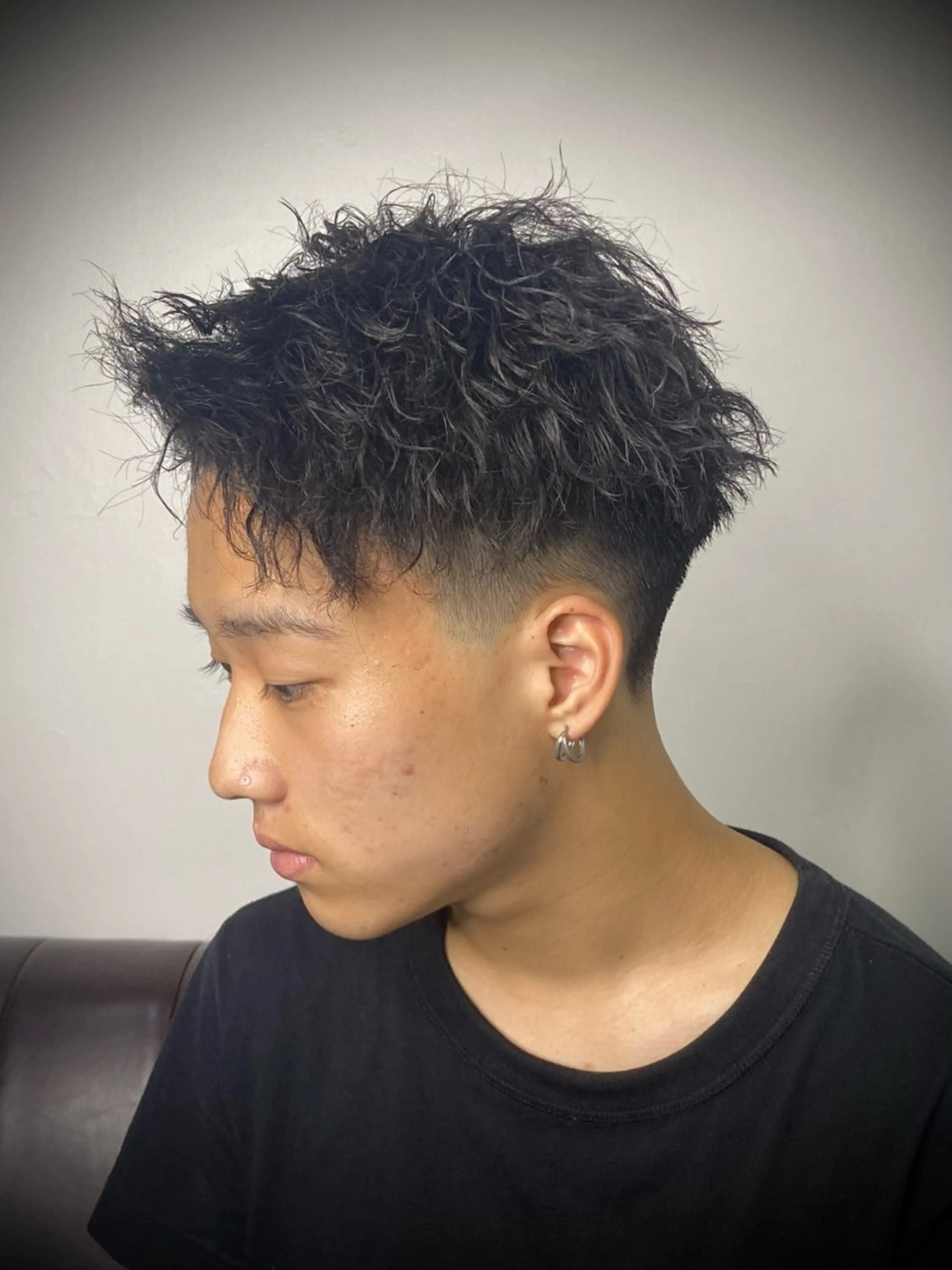 パーマ メンズ 柄﨑 比呂/ancielのヘアスタイル