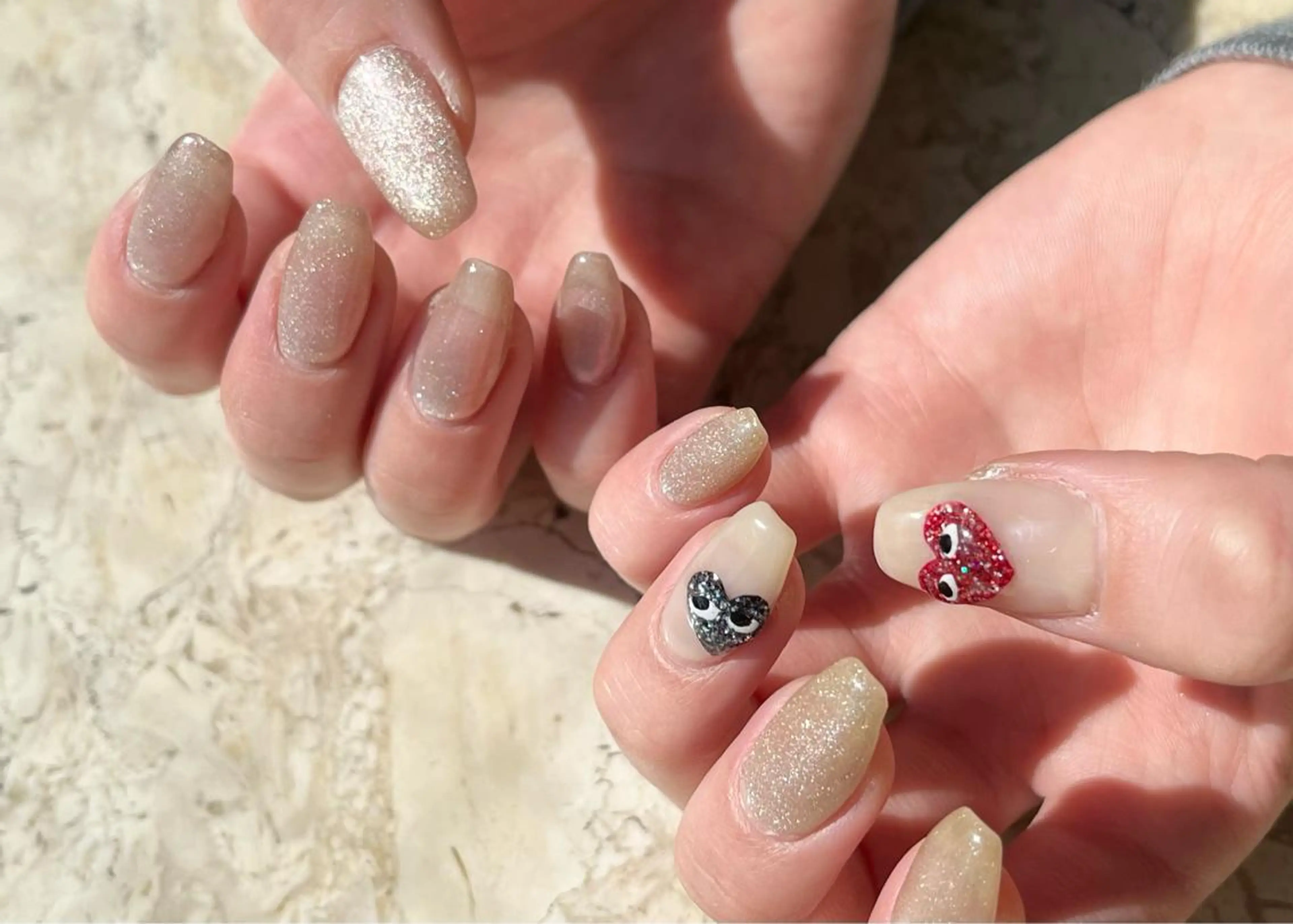 ネイル クリアネイル ジェルネイル 氷ネイル・うるうるネイル 韓国ネイル マグネットネイル mieux IZUMiのネイルデザイン