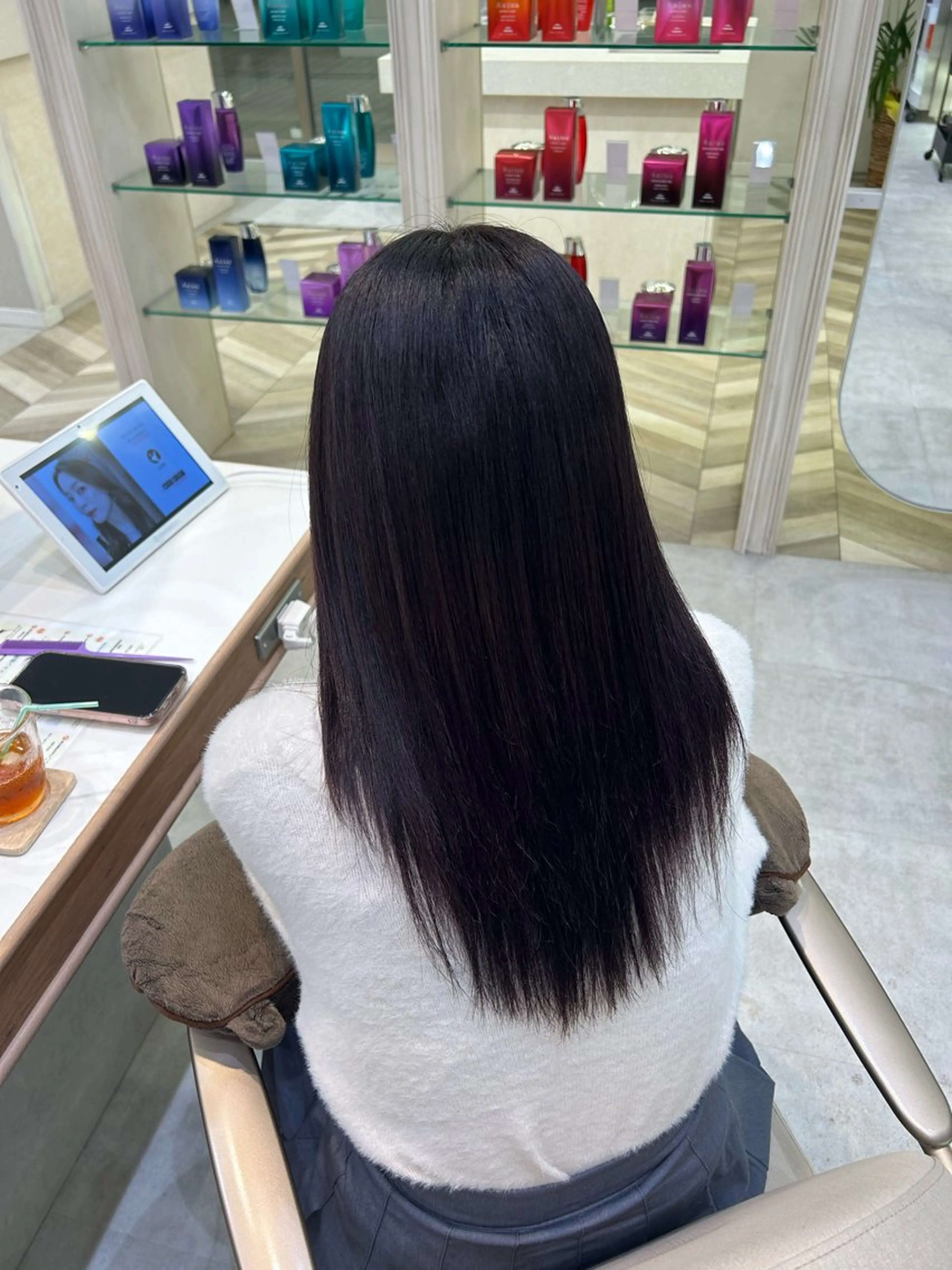 カラー ヘアカラー トリートメント グレージュ┆うる艶 ┆ゆうはのヘアスタイル