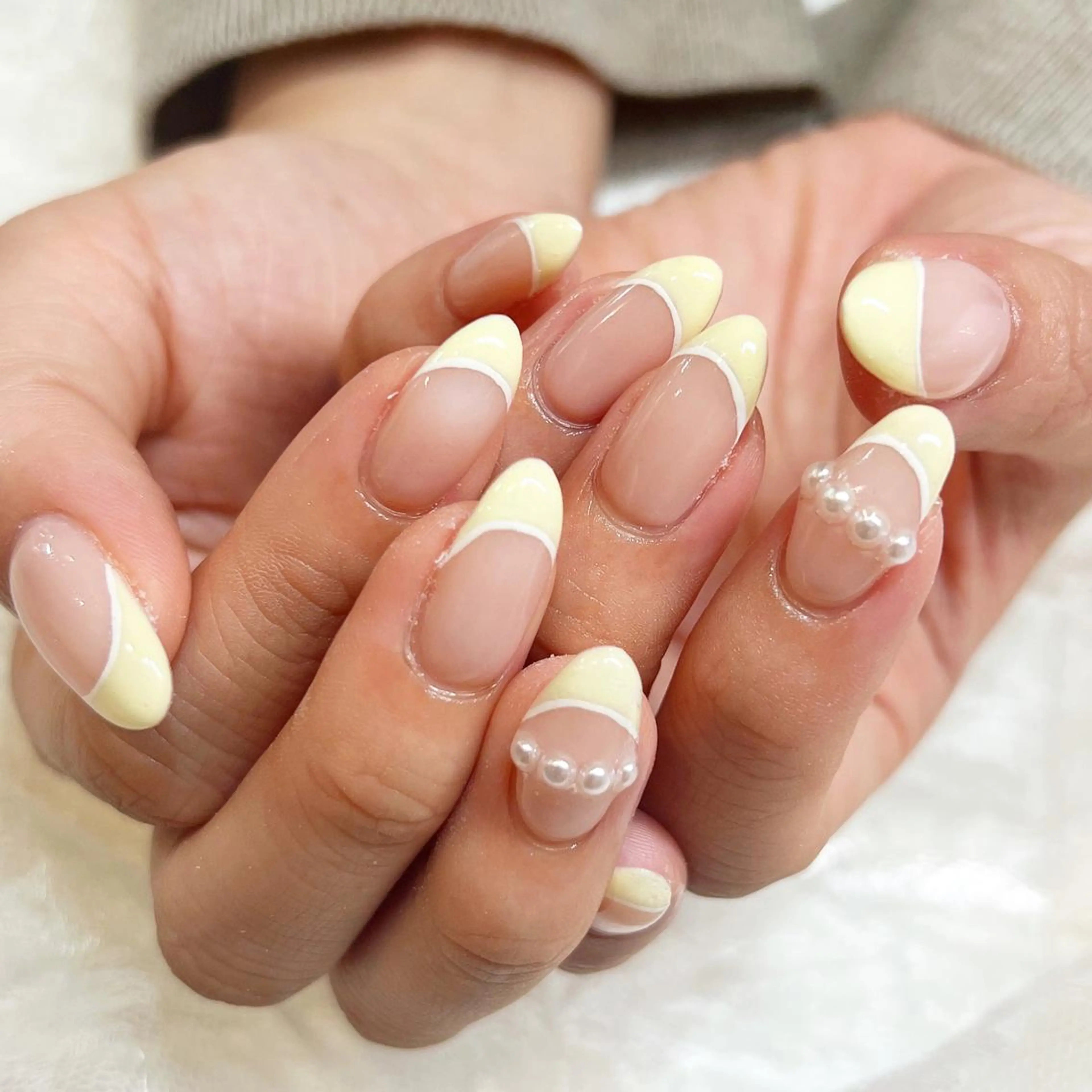 ネイル フレンチネイル 春ネイル ♡Nailist yui♡のネイルデザイン