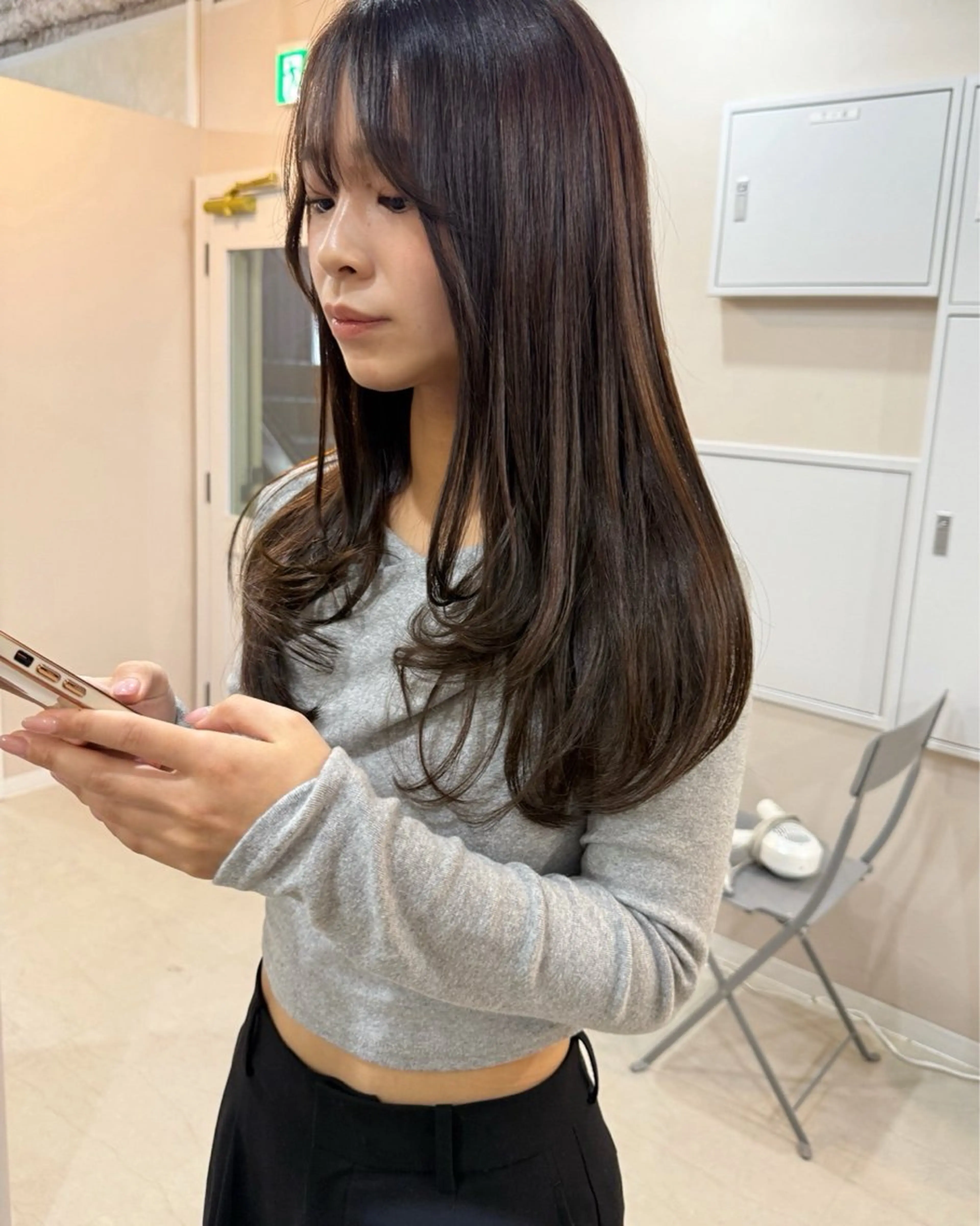 ロング カラー カット ヘアカラー トリートメント 🌬️attrait 髪質改善/個室サロンのヘアスタイル