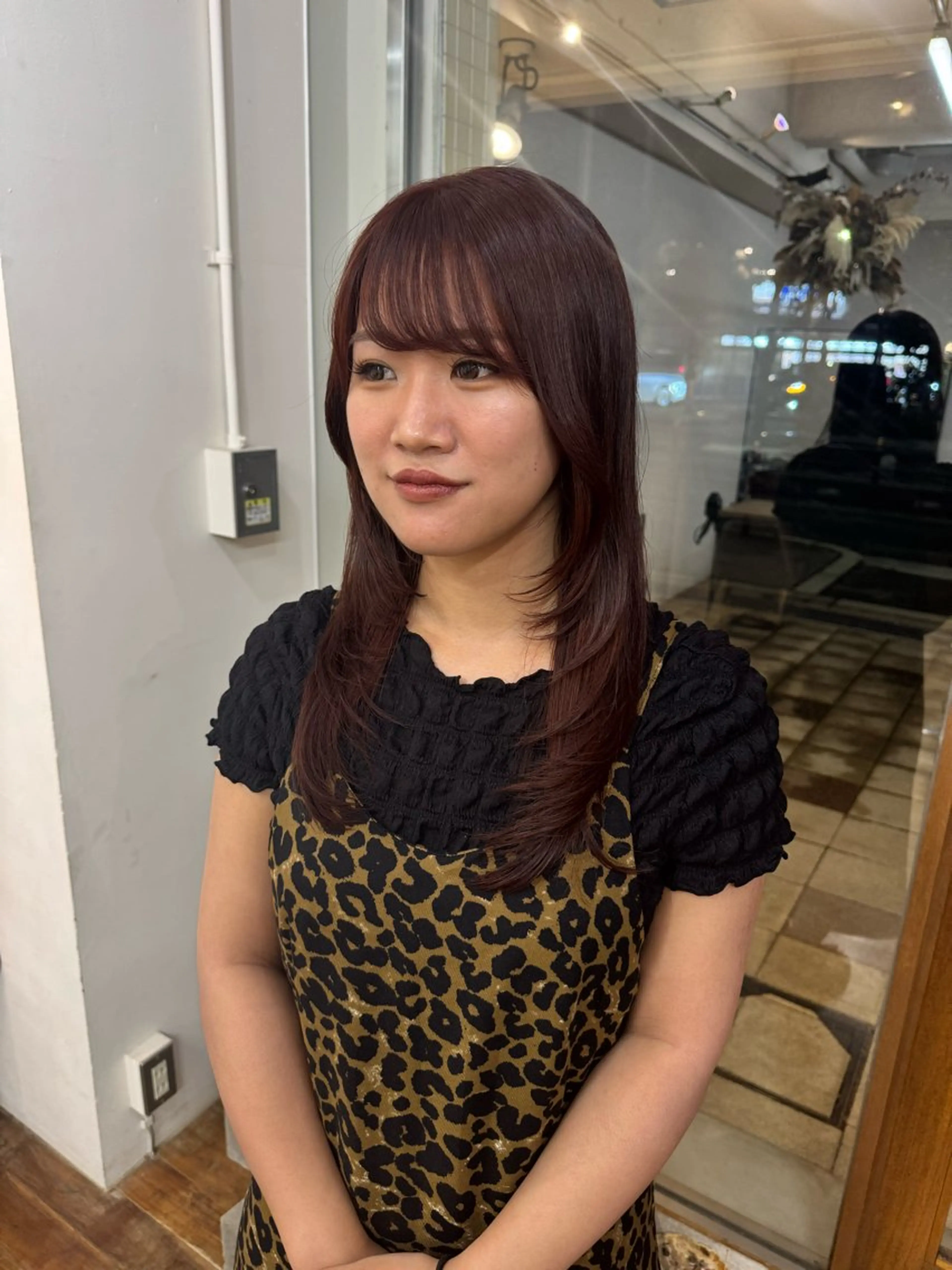 カラー オレンジ ヘアカラー たけかわ みちのヘアスタイル