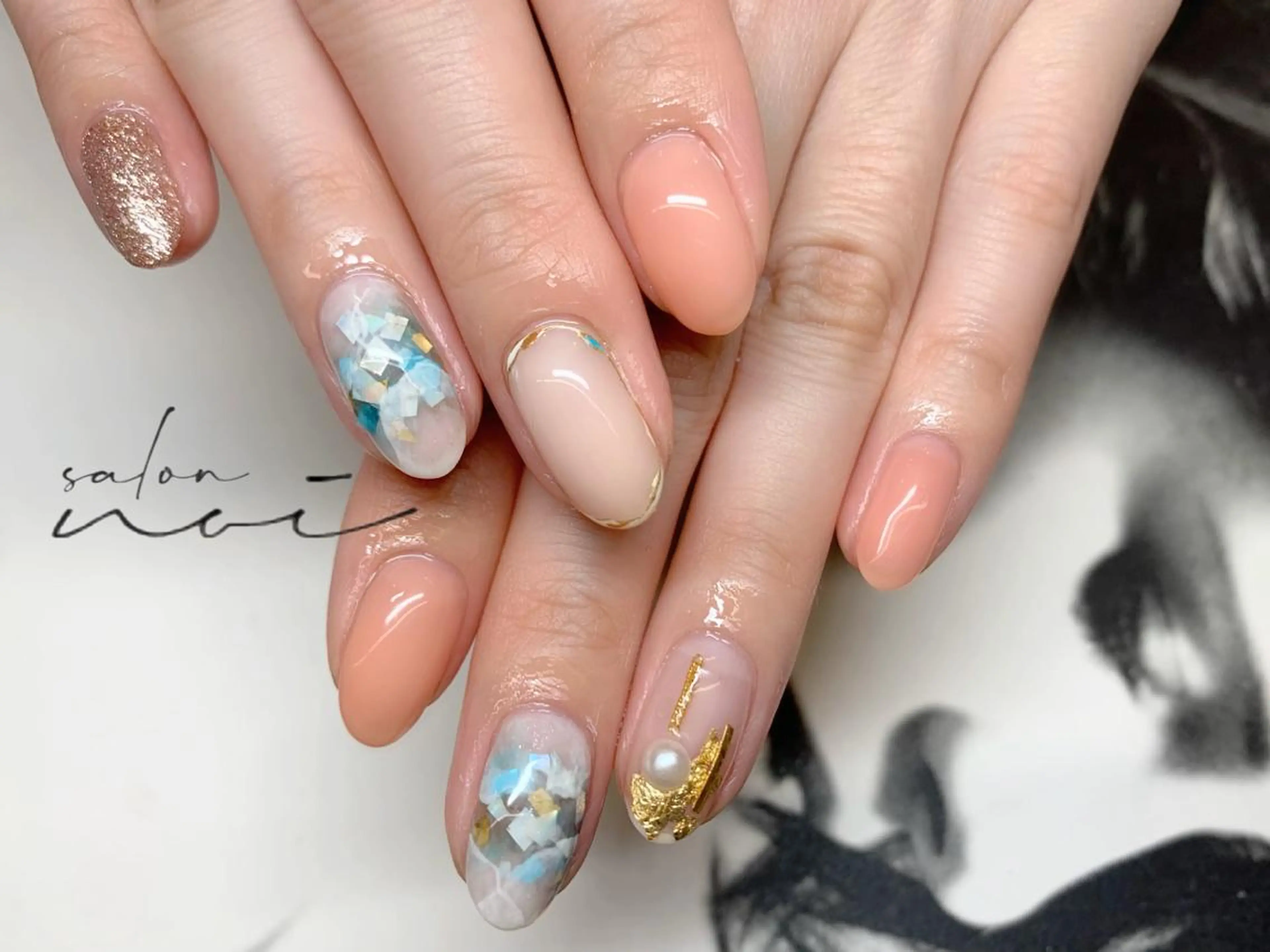 ネイル 持ち込み ハンドネイル salon noi所属・salon noiのネイルデザイン