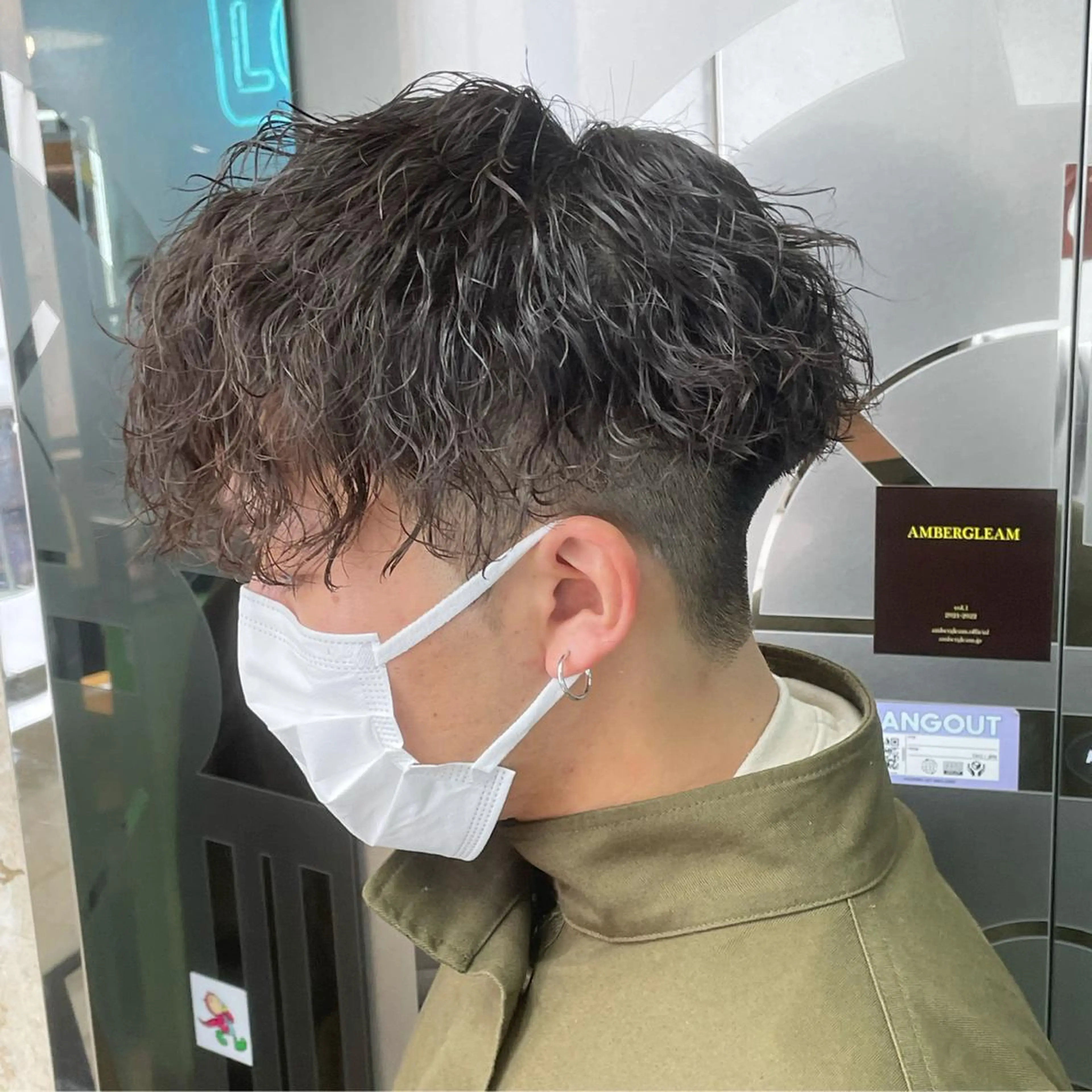 パーマ メンズ 波巻きパーマ Le'a所属・渋谷/フェード/ 國分 翔のヘアスタイル