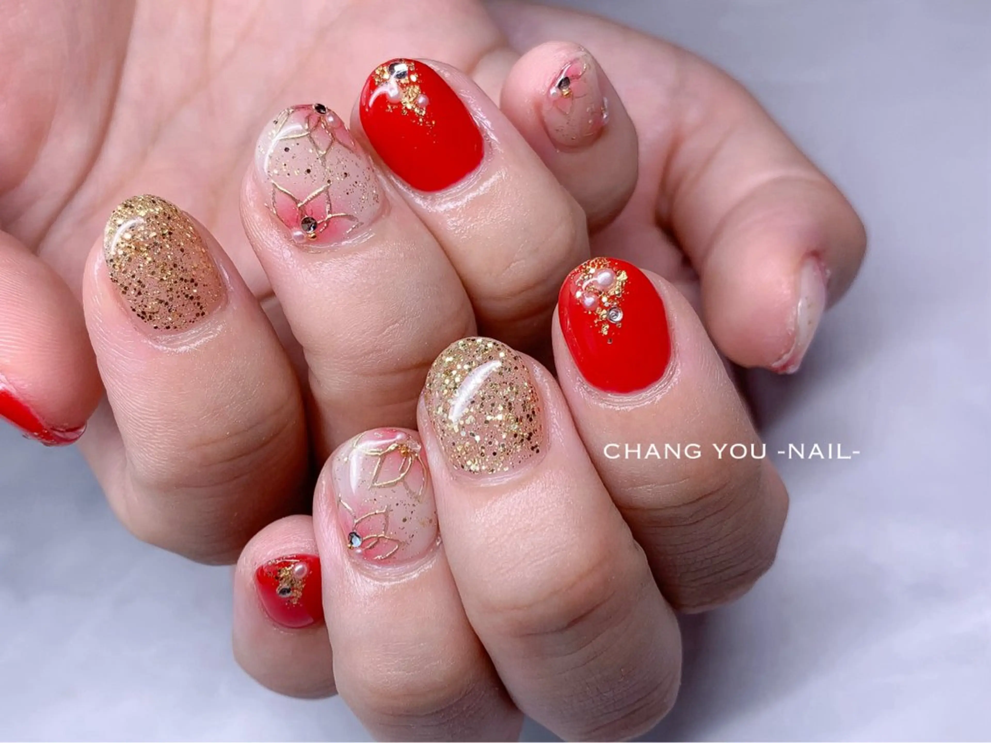 ネイル フラワーネイル ハンドネイル Maison noyer所属・Maison noyerのネイルデザイン