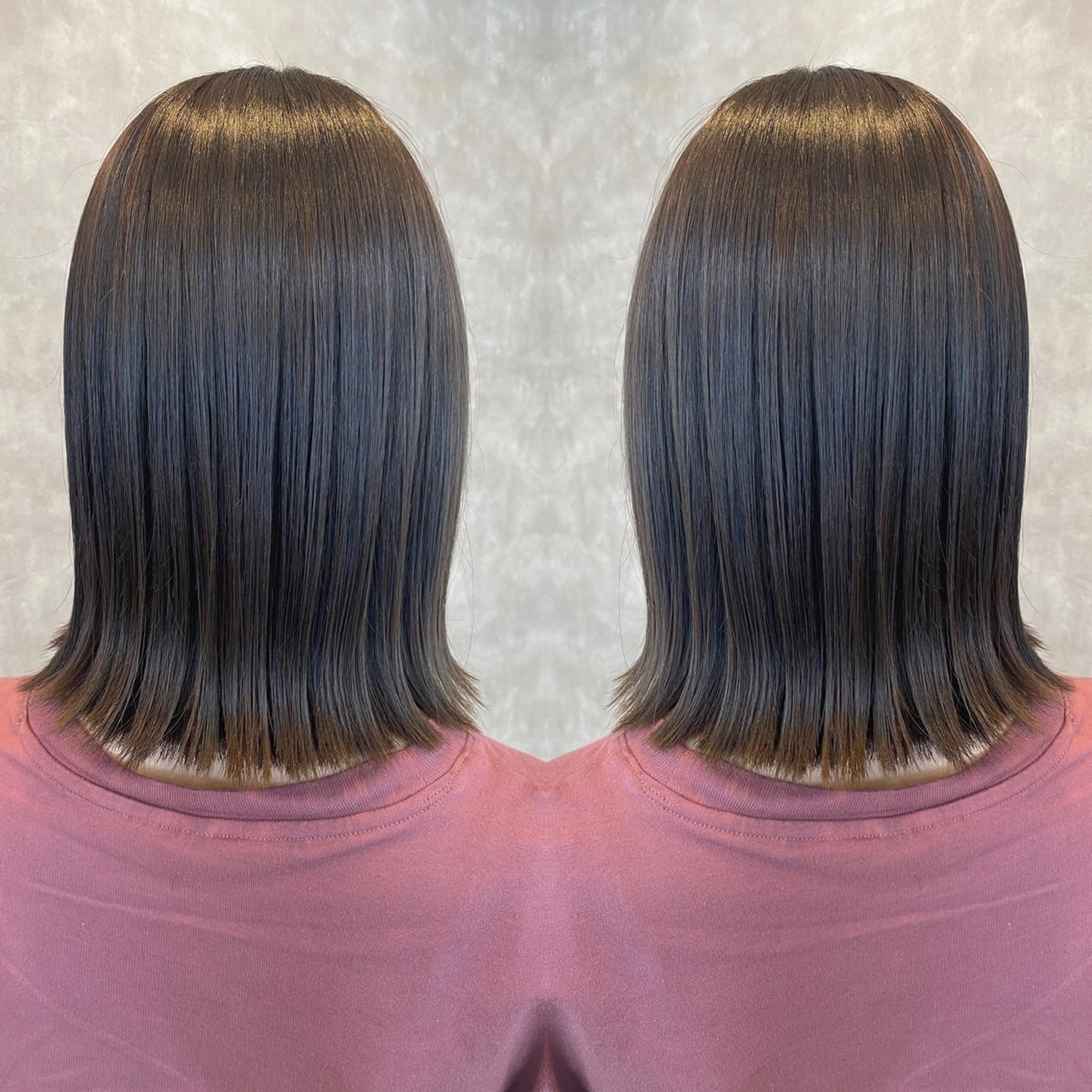 セミロング カラー カット トリートメント tocca 💜石田愛結💜のヘアスタイル