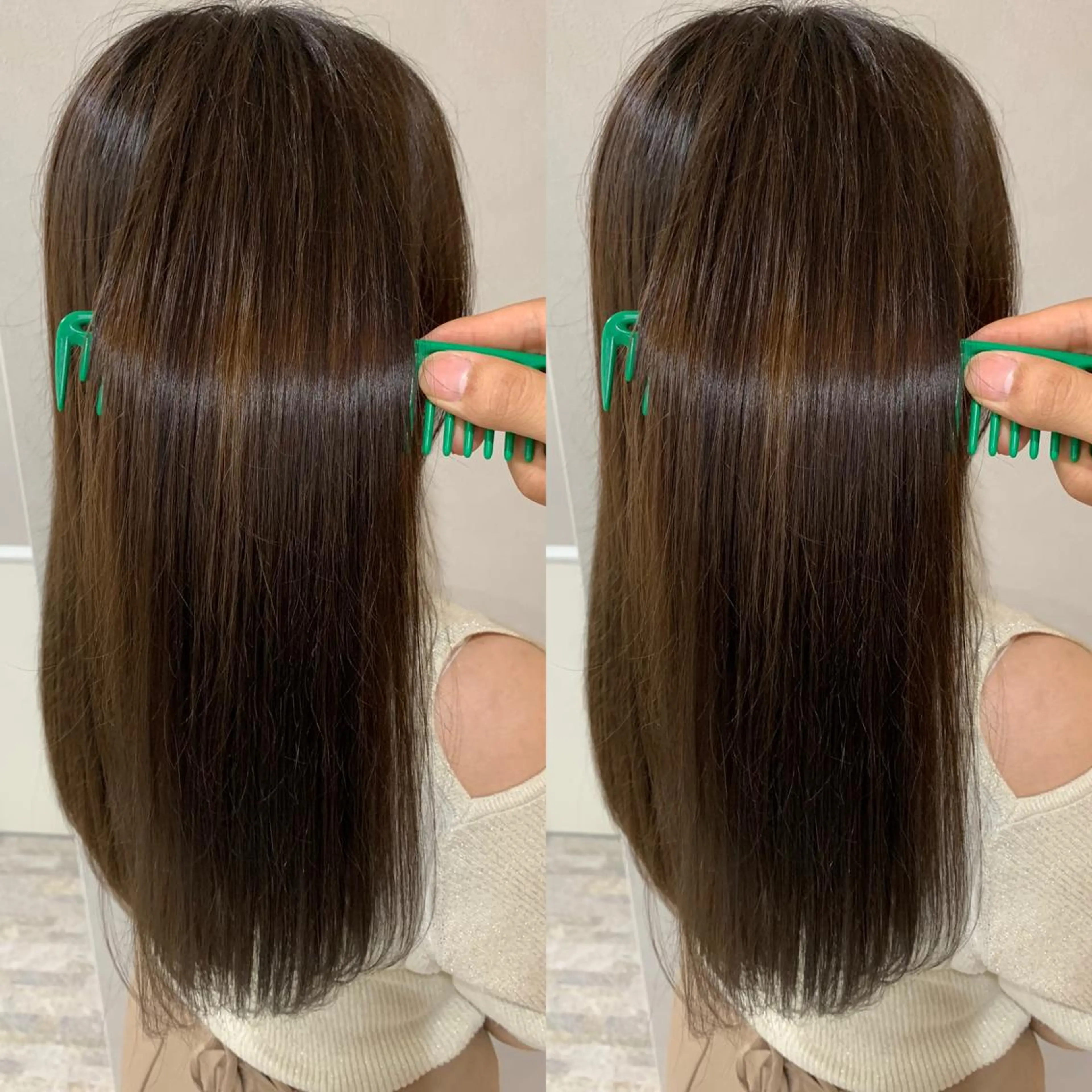 ロング 髪質改善 上品艶感カラーのヘアスタイル