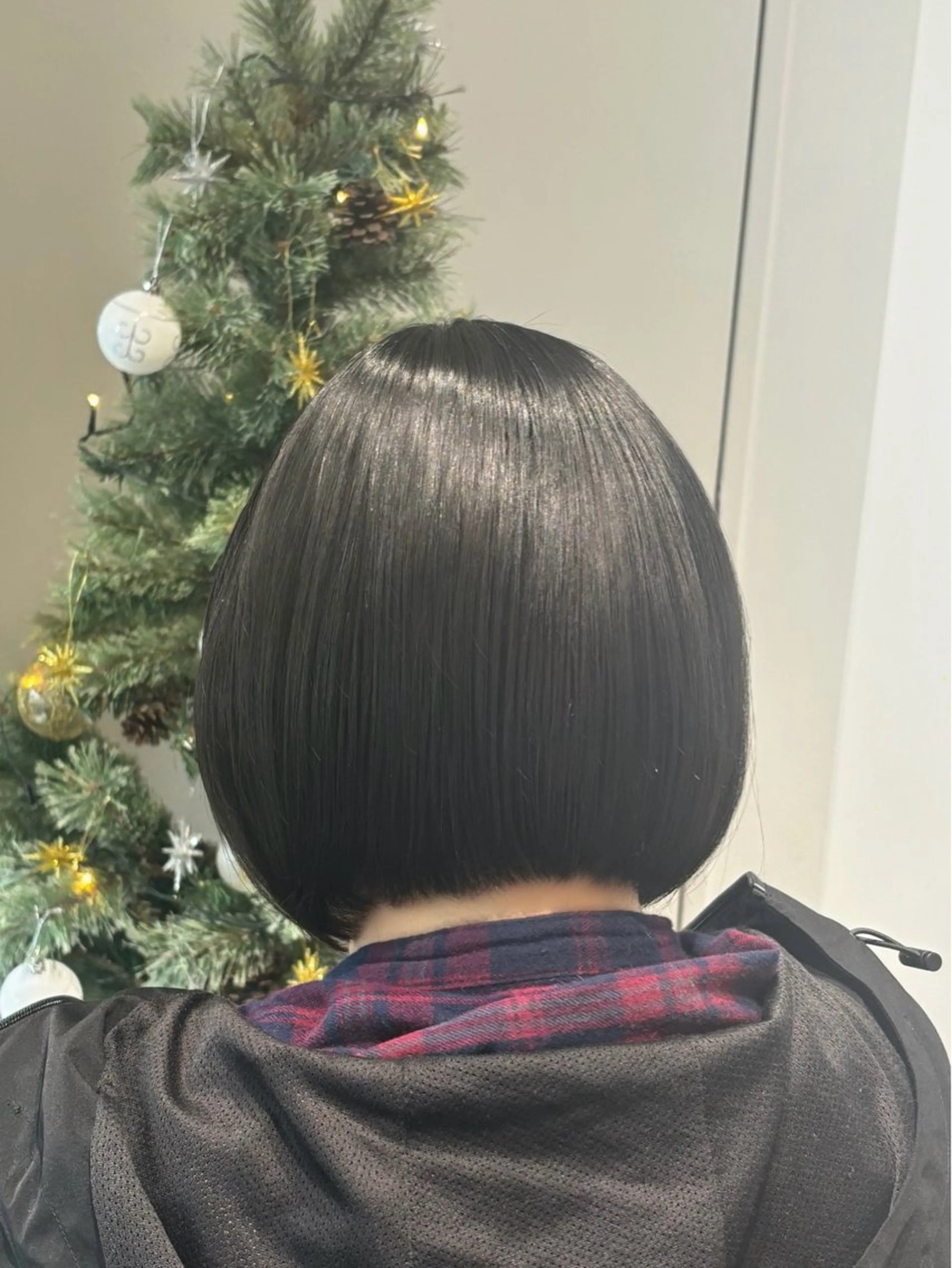 ショート ボブ 縮毛矯正 Lis blanc所属・はらだここか/メンズ カットモデル募集中のヘアスタイル