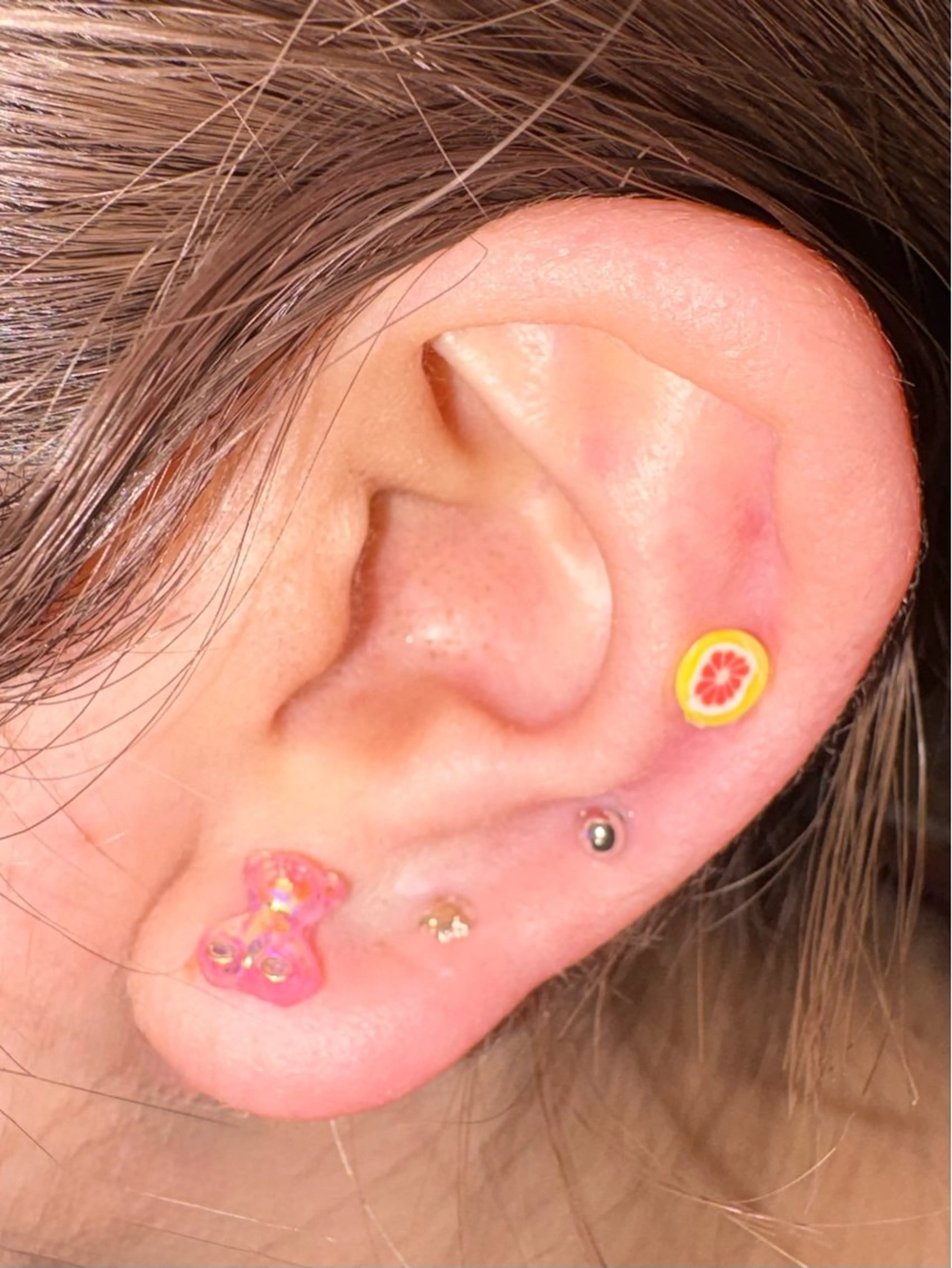 【mistでのご案内です】【4/12のみ不可】✨👂耳ツボジュエリーモデル👂✨10粒（片耳5粒ずつ）の写真