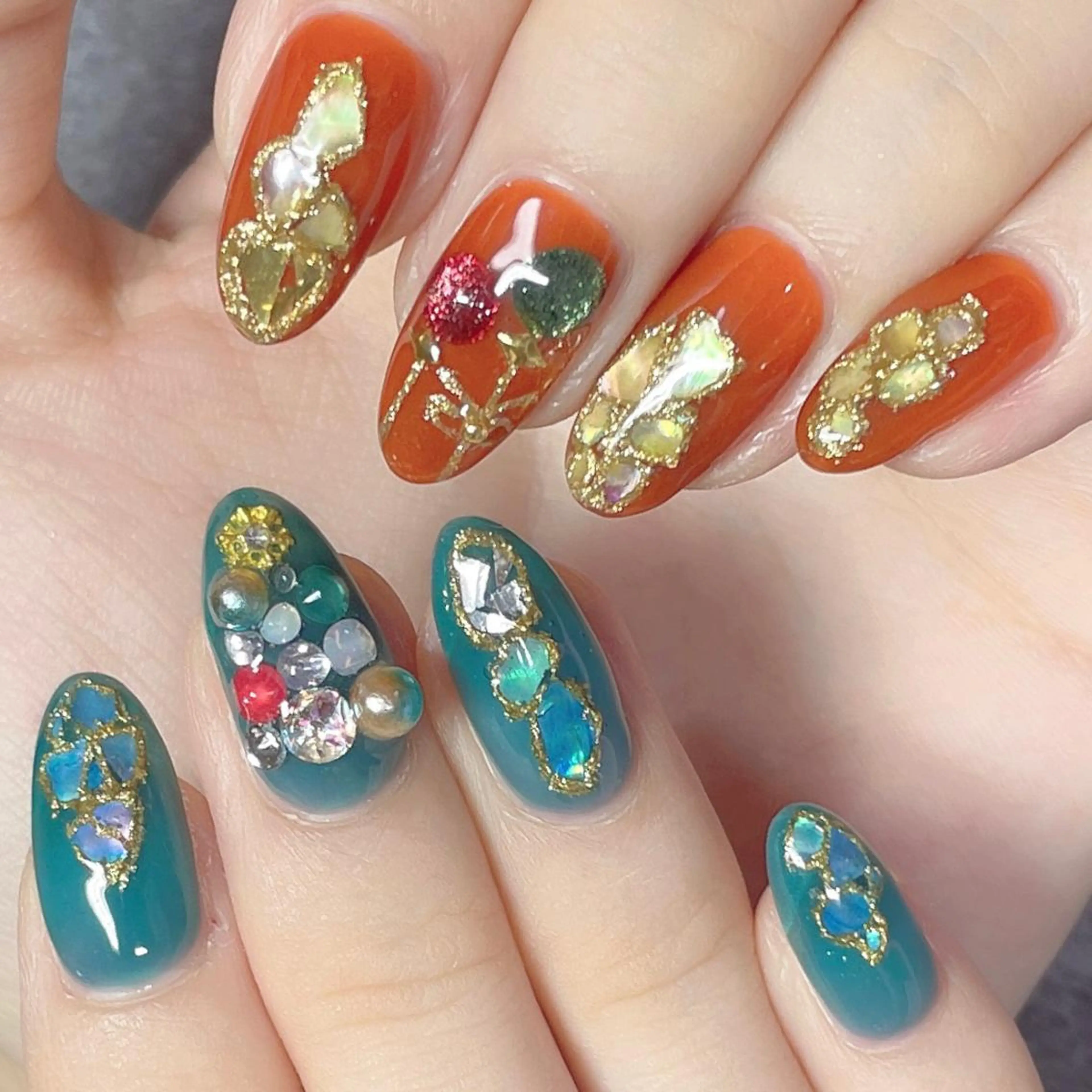 ネイル アートネイル 冬ネイル クリスマス .Nails Mio 赤羽西ネイルサロンのネイルデザイン