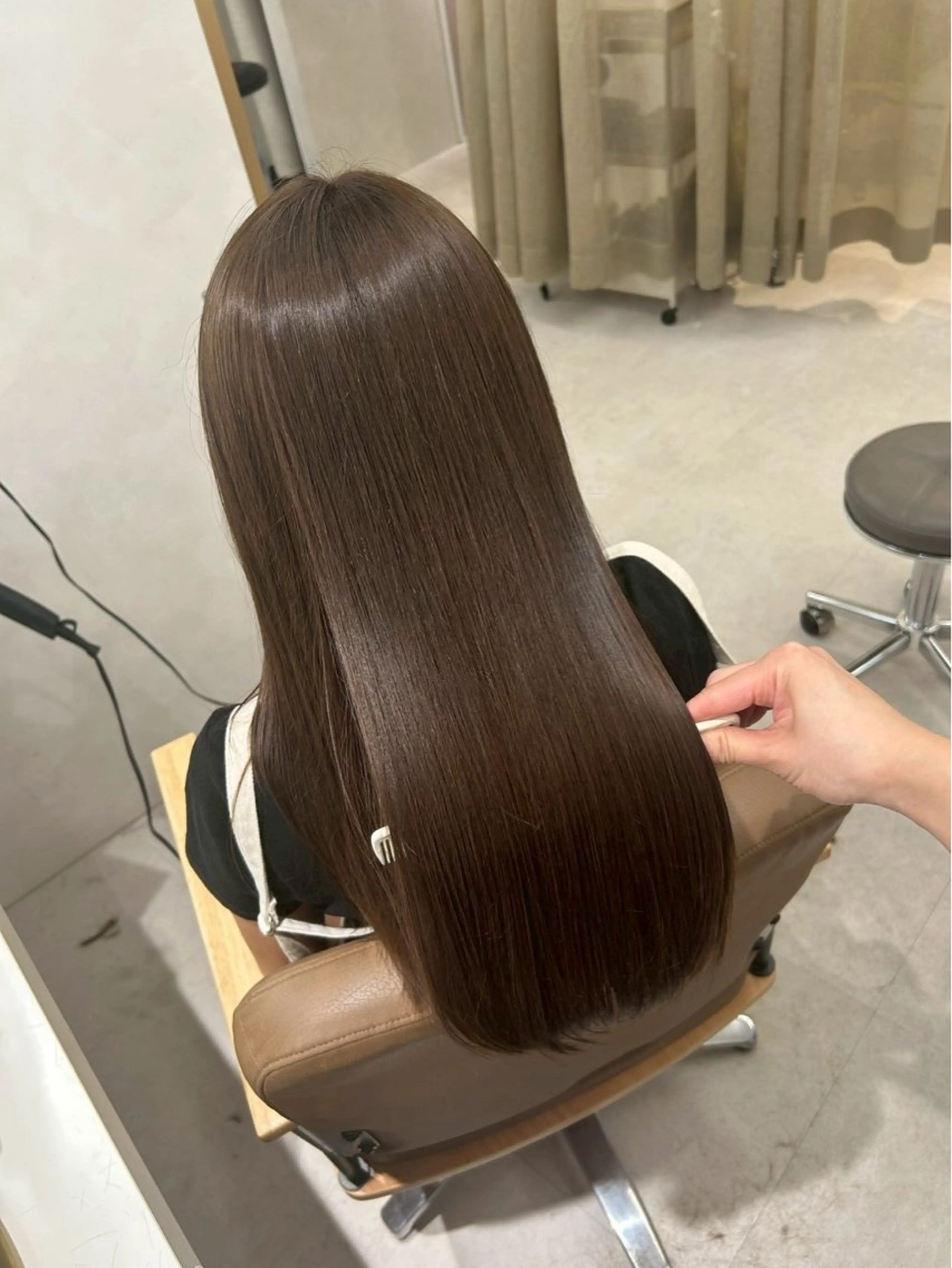 ロング カラー SLASHスラッシュ 古閑ななのヘアスタイル