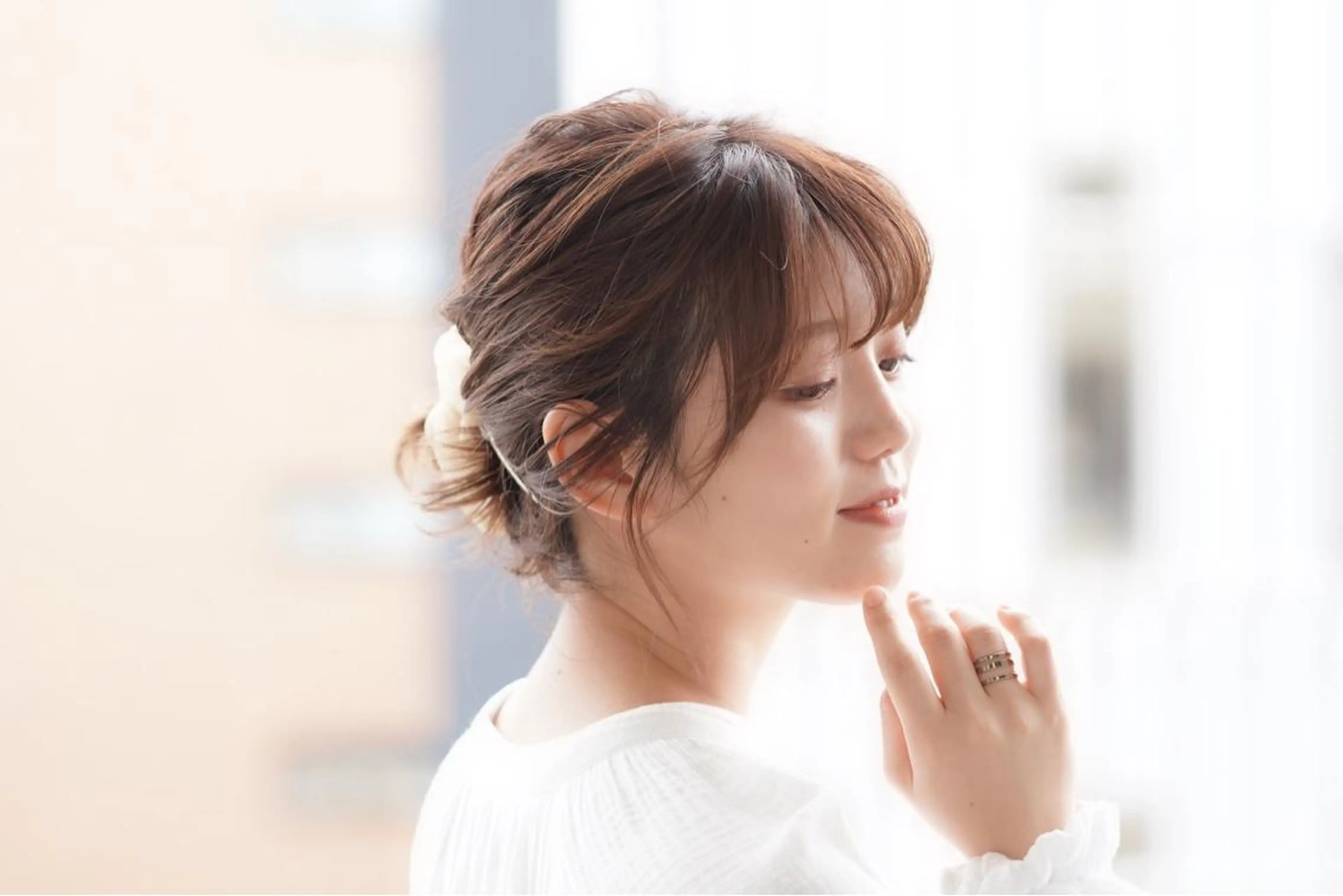 ミディアム ヘアアレンジ olga所属・松尾謙佑【ハイライト LEDエクステ】のヘアスタイル