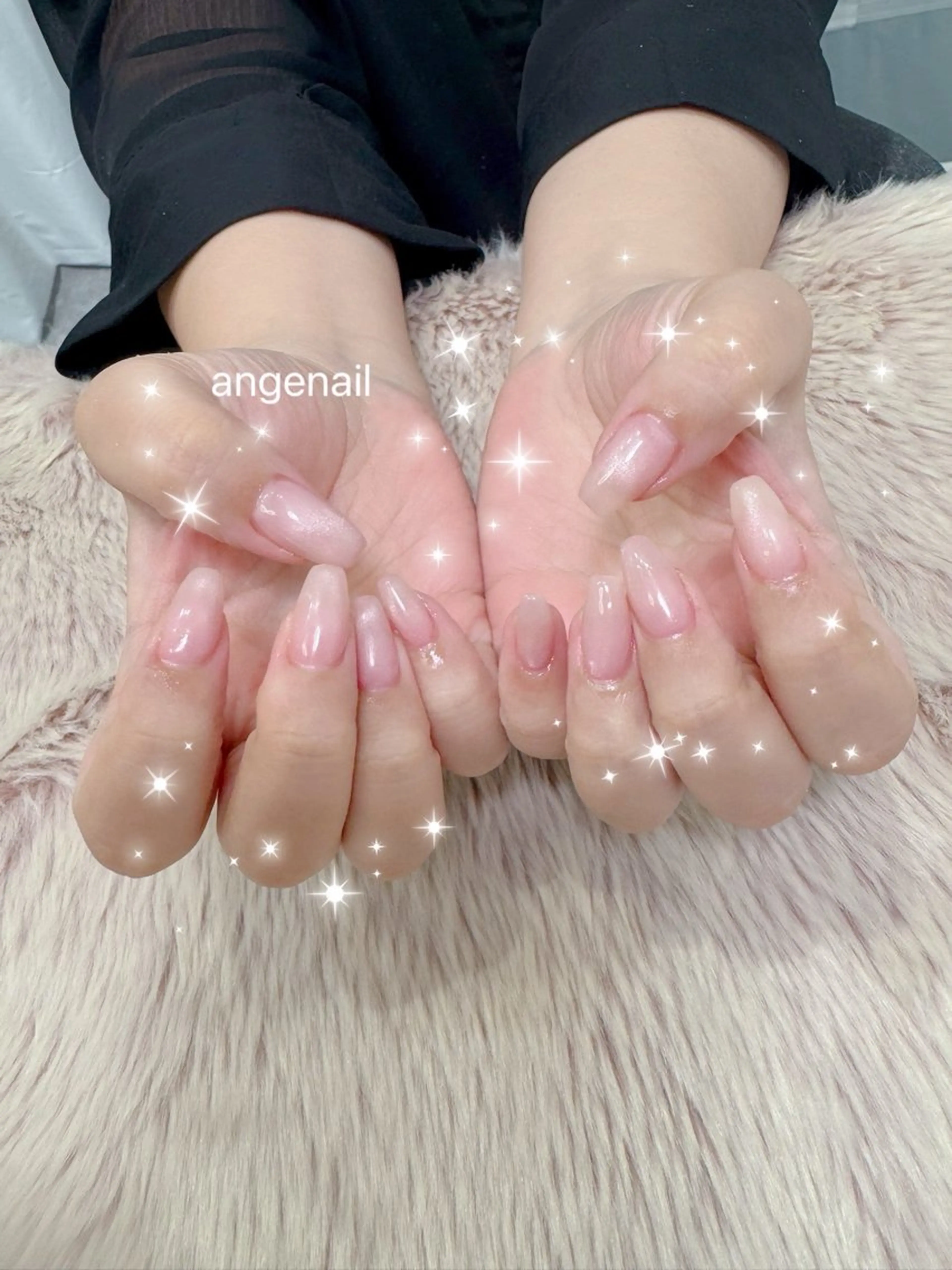 10本長さだし💗ワンカラーネイル(オフなし)の写真