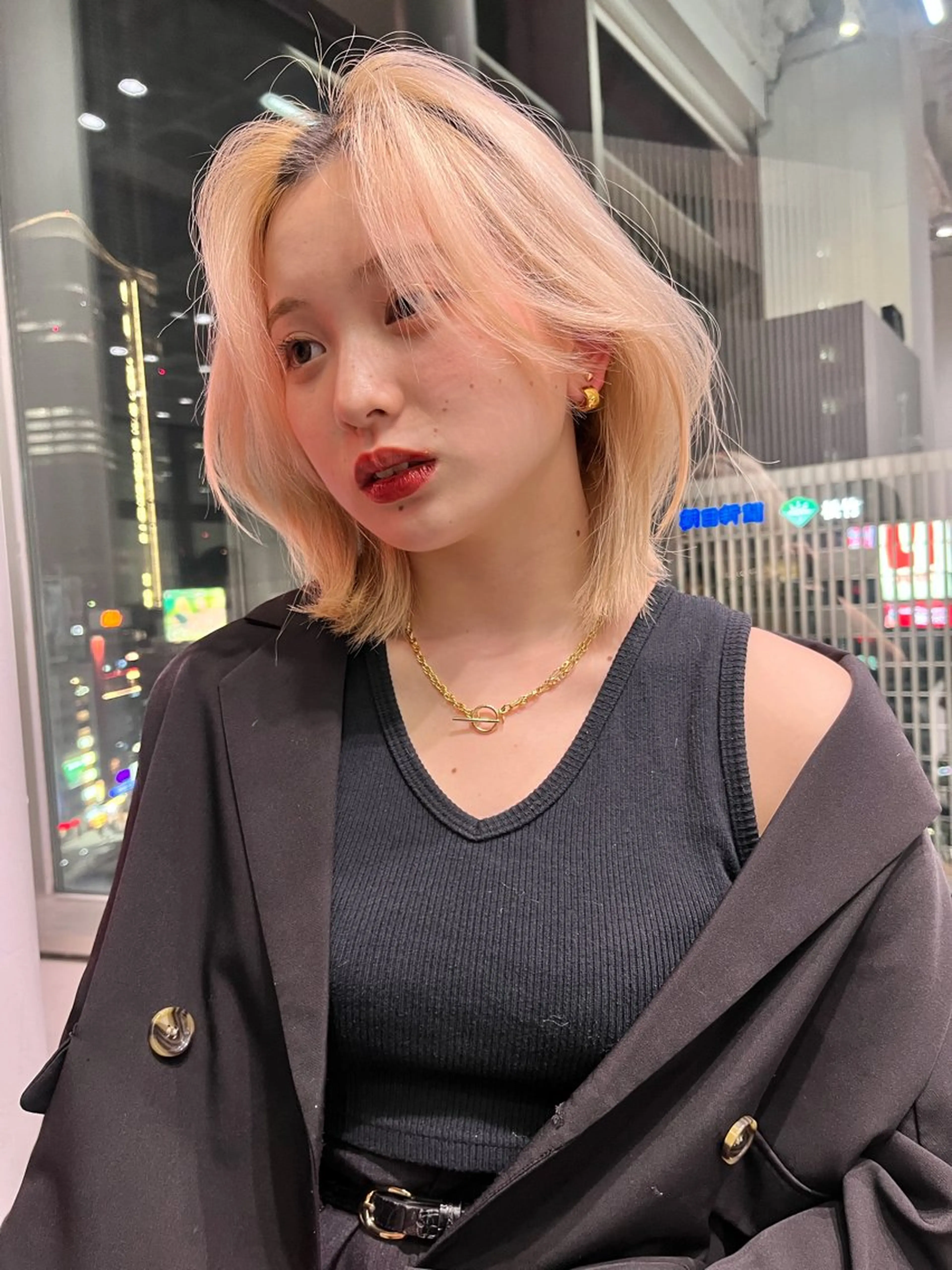 ショート 海野翔吾🇨🇳 ワンホンレイヤーのヘアスタイル