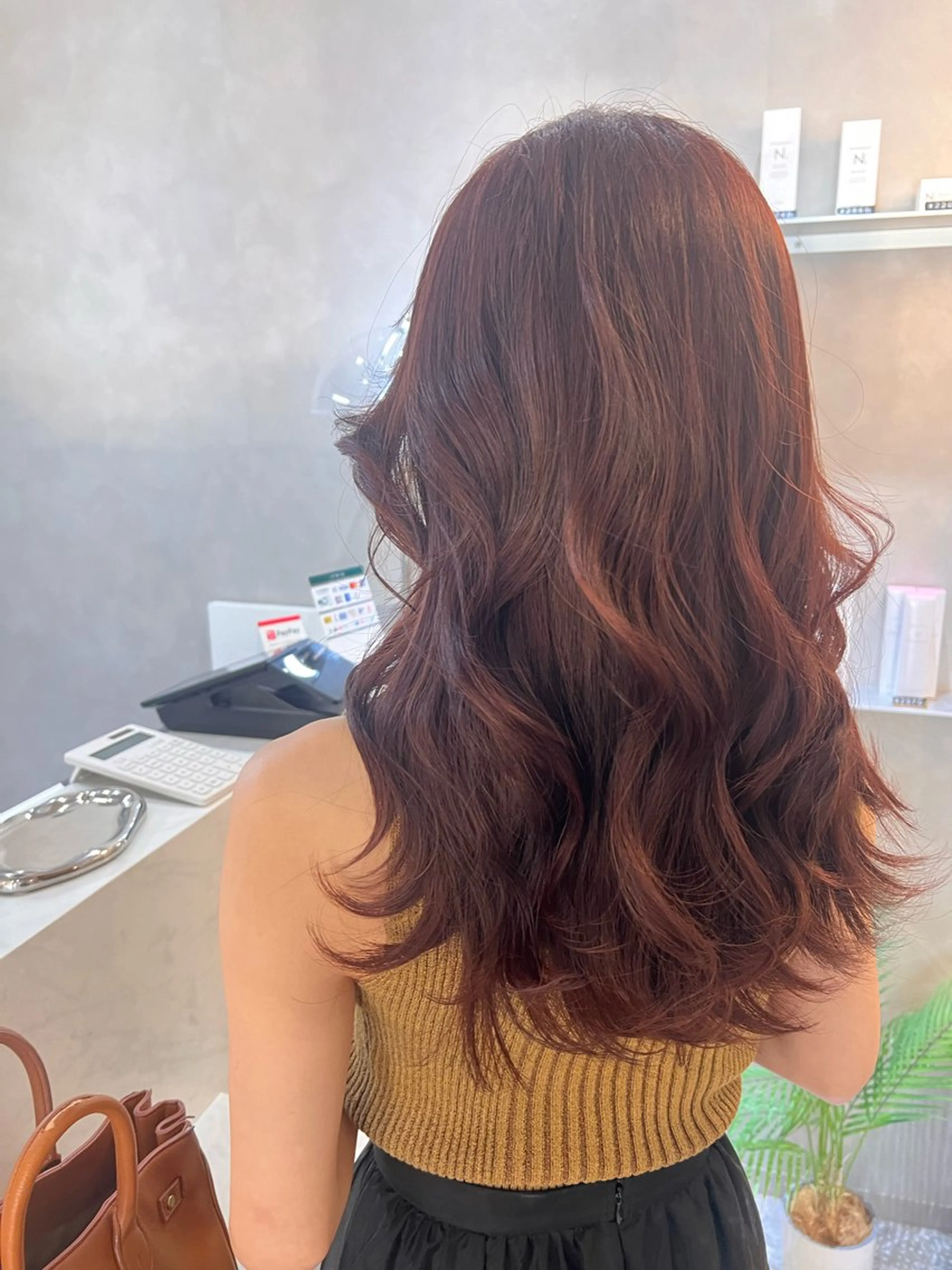 セミロング カラー ブラウンカラー ピンクカラー ピンクブラウン 髪質改善 トリートメント カット ヘアカラー トリートメント KANA🌿透明感/ レイヤーcut🌿のヘアスタイル