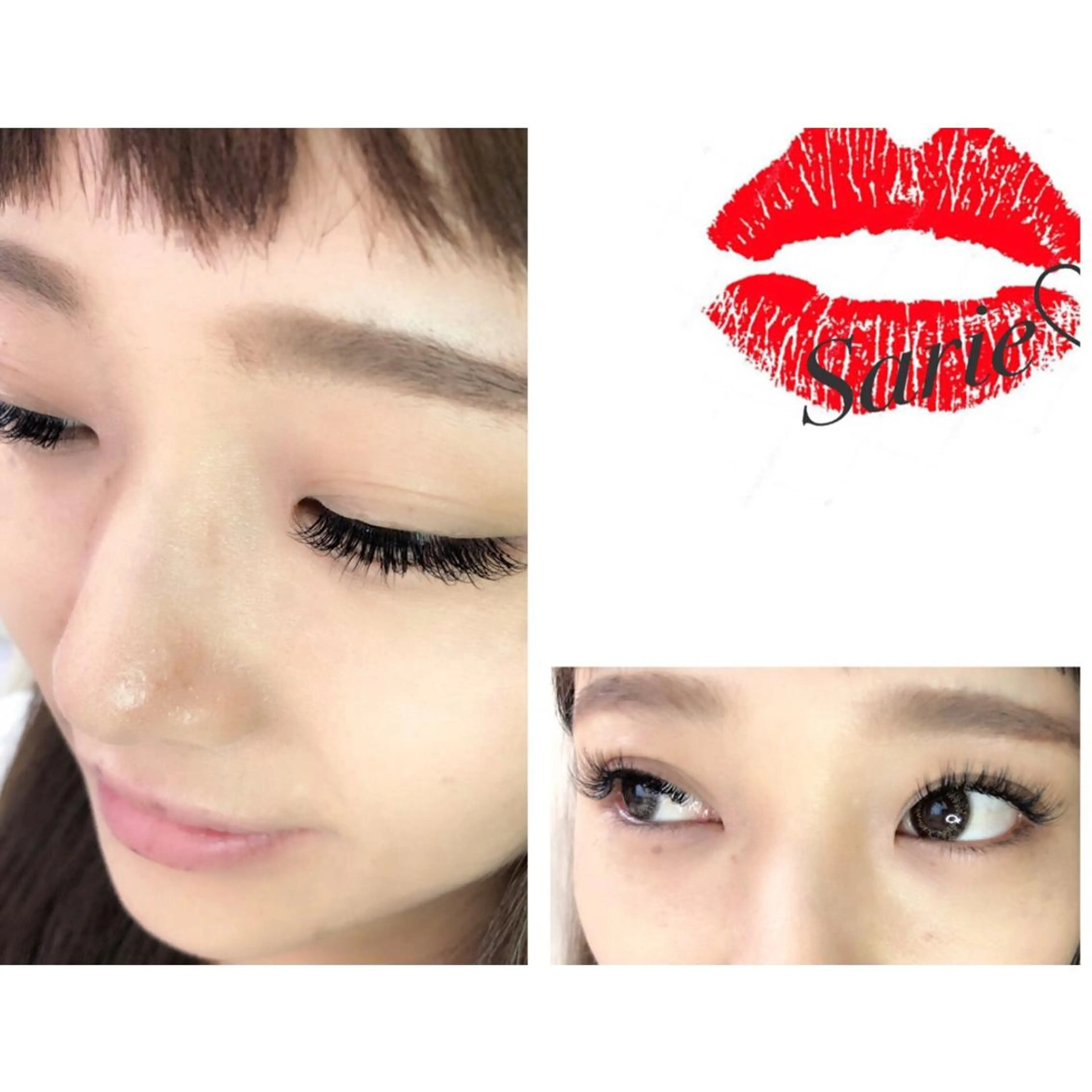 マツエク・マツパ フラットラッシュ Sarie所属・Mai ♡のマツエク・マツパデザイン