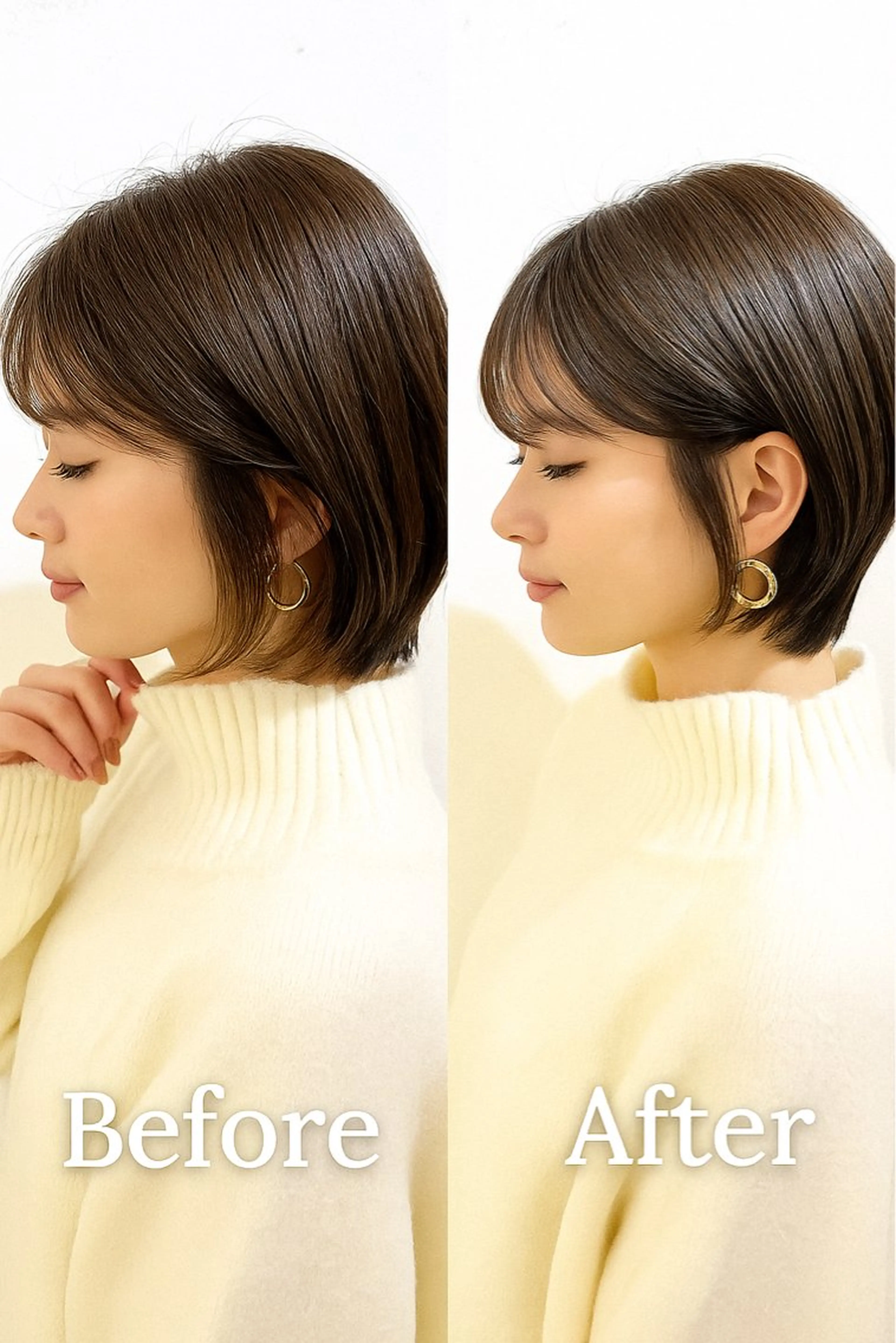 ショート カット 縮毛矯正 トリートメント レイヤー/髪質改善/ 美髪矯正/手塚凌のヘアスタイル