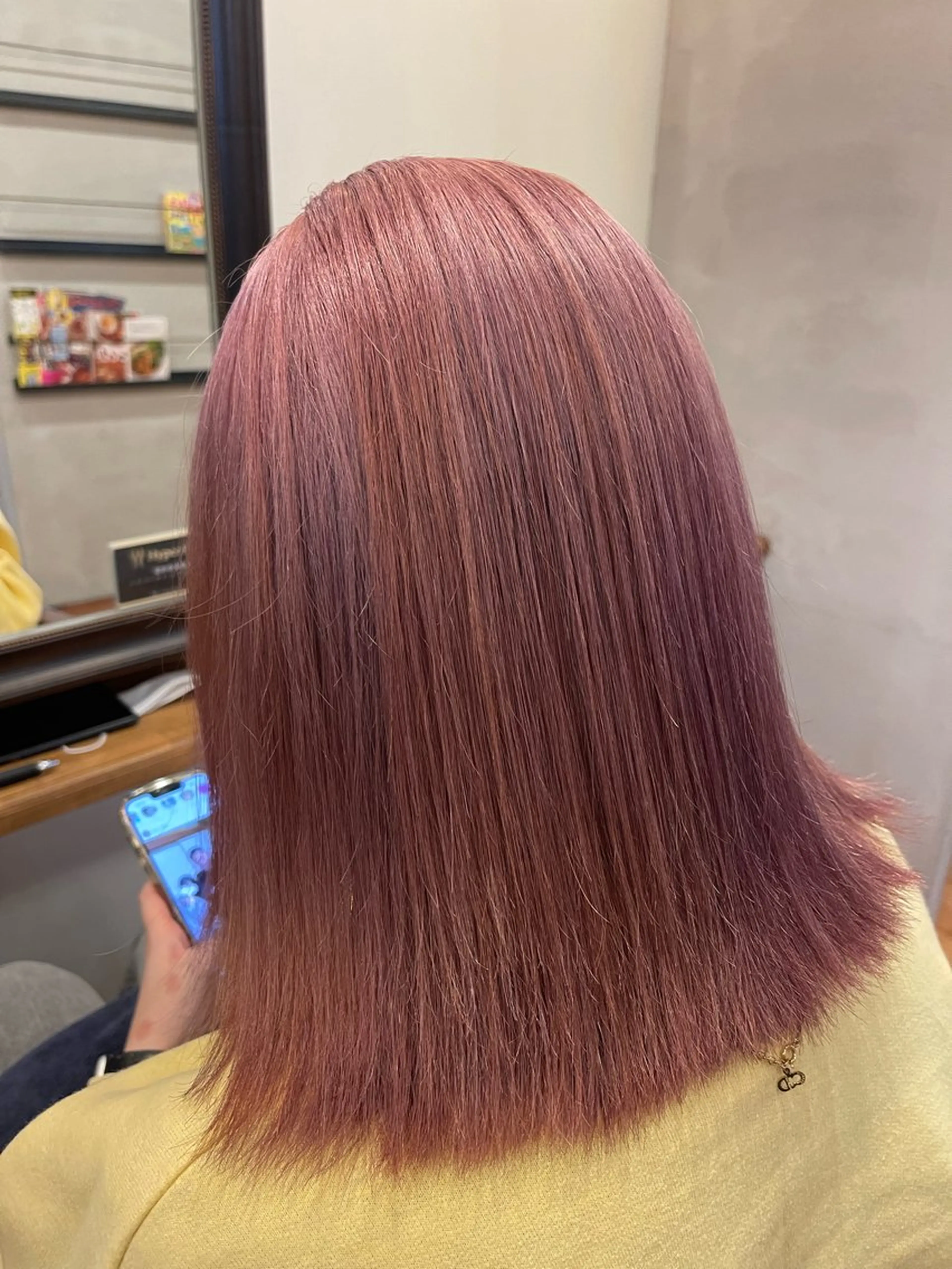 ミディアム カラー ヘアアレンジ ヘアカラー 🇰🇷 韓国ヘア/ sumire 🫧のヘアスタイル