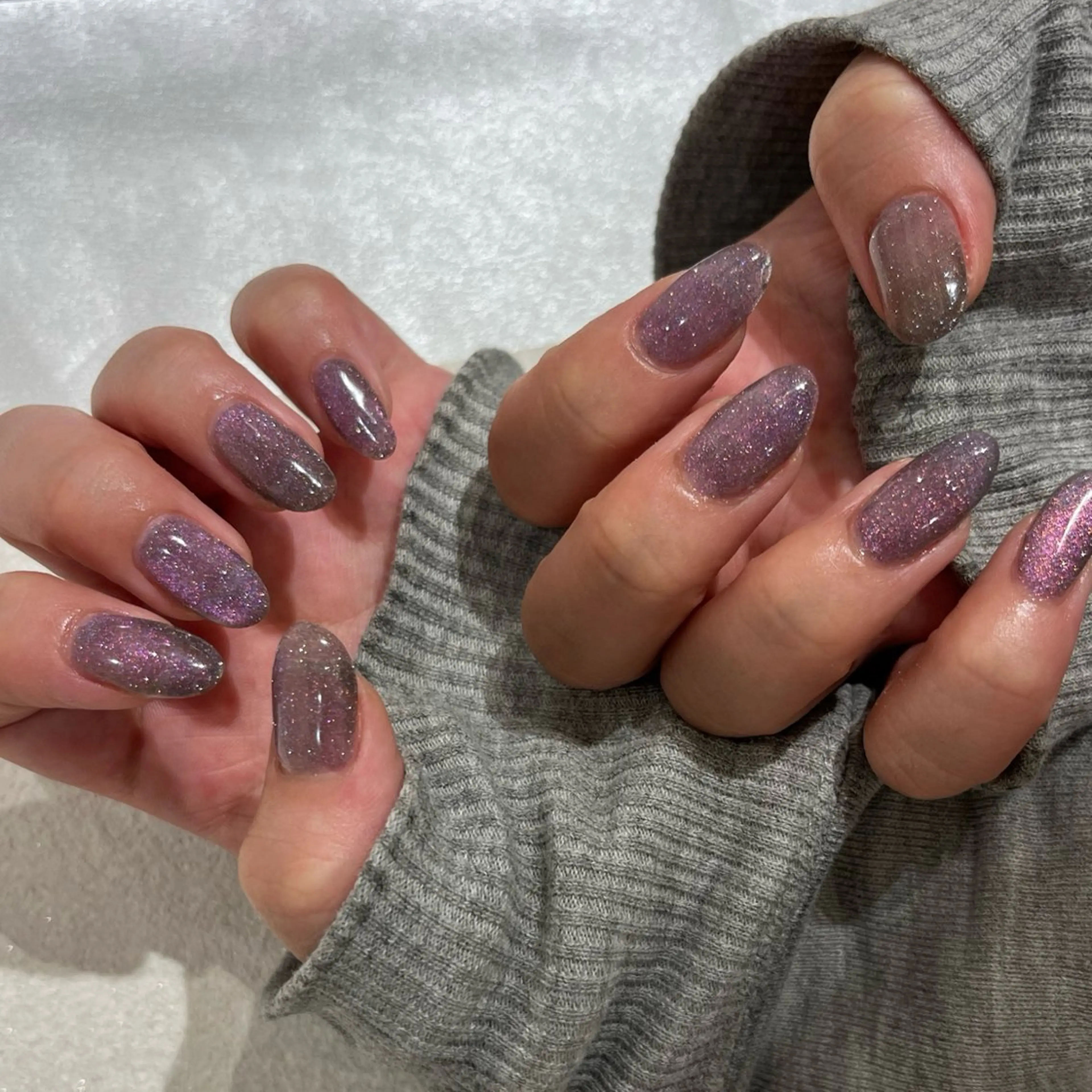 ネイル マグネットネイル ピンク manami プルミエール錦糸町店のネイルデザイン