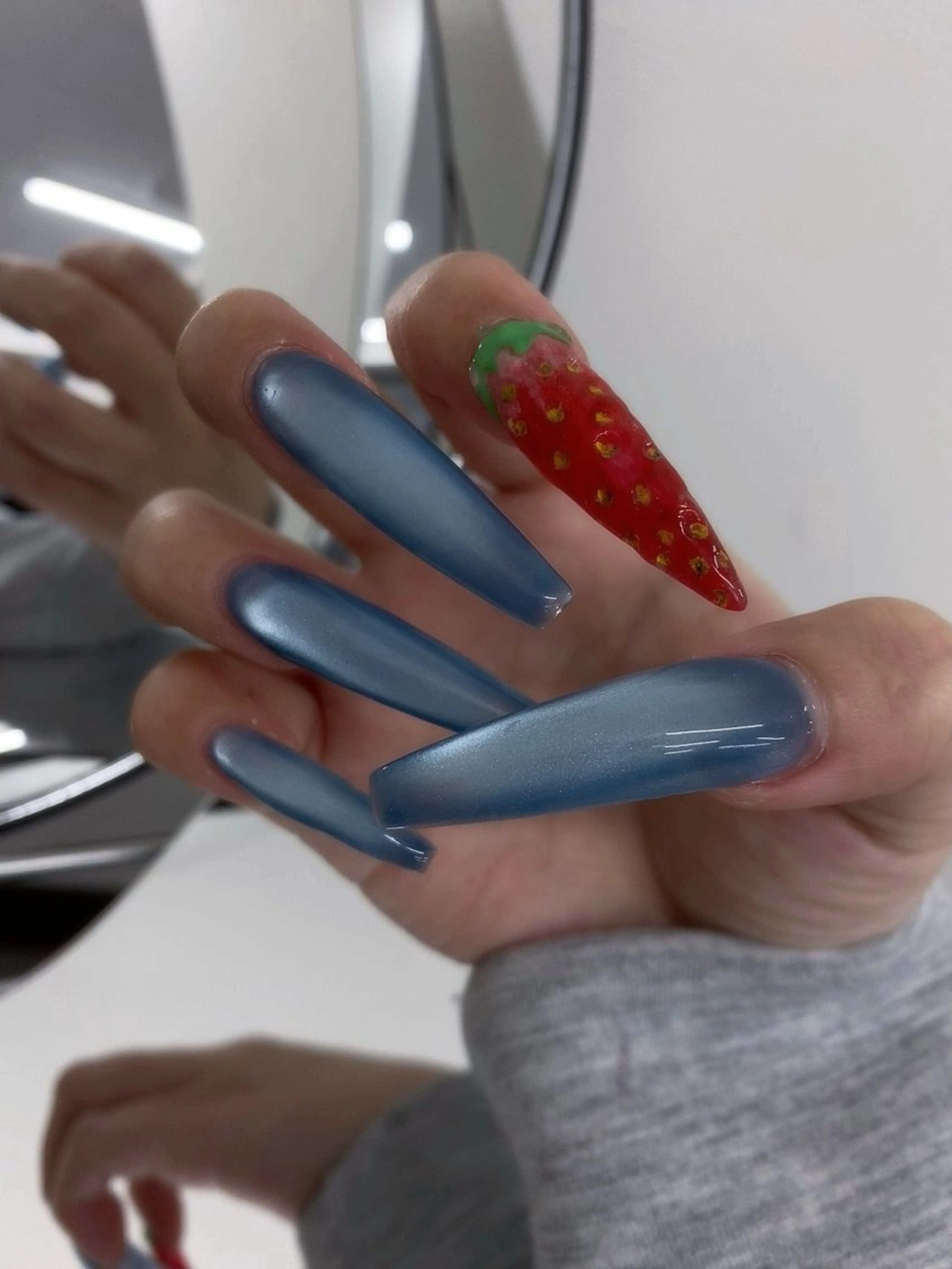 ネイル アートネイル マグネットネイル ハンドネイル 持ち込み長さだし特化 NAO/心斎橋ネイルのネイルデザイン