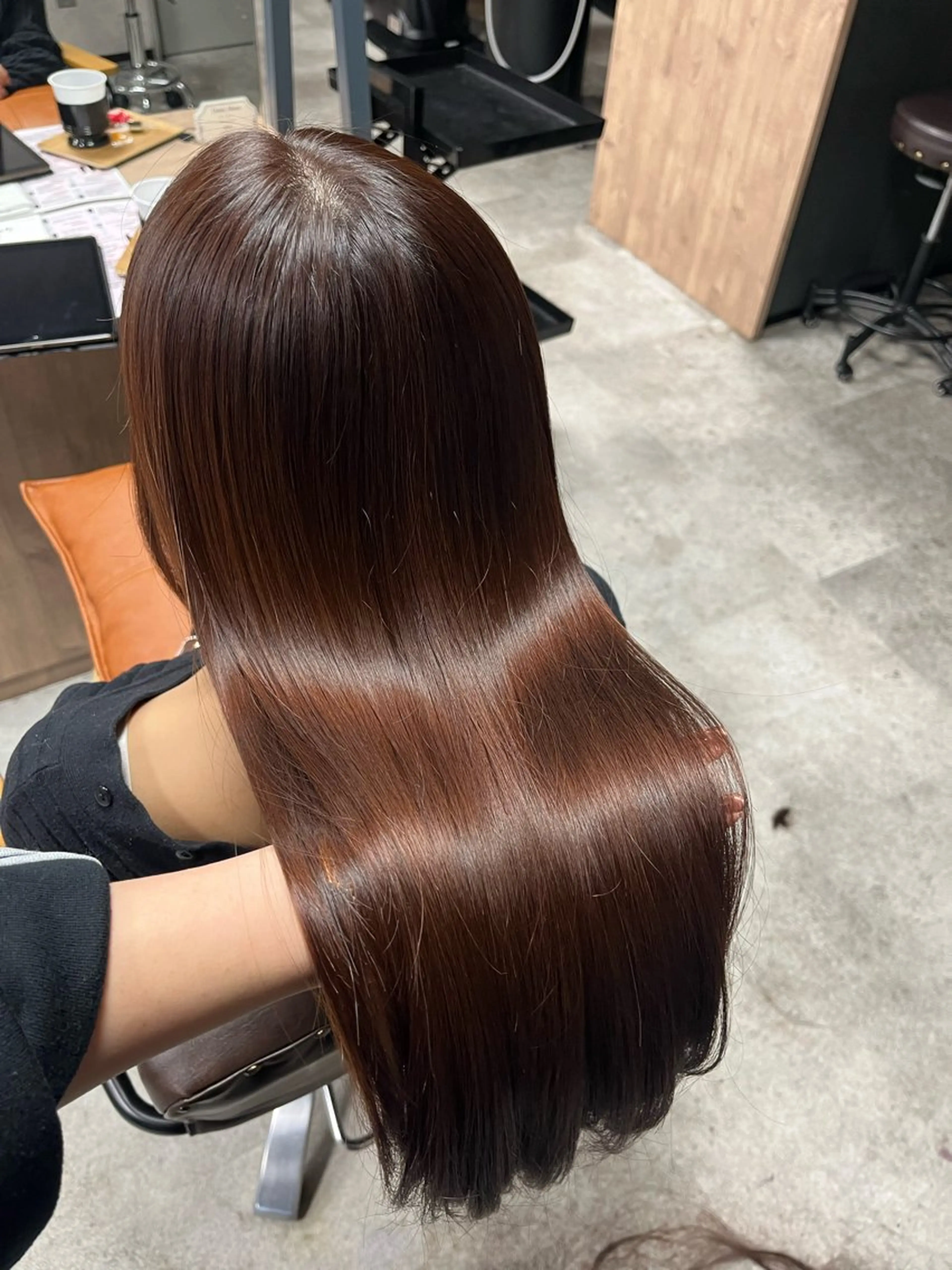 セミロング ピンクブラウン 韓国ヘア/髪質改善 /艶カラー/sahoのヘアスタイル