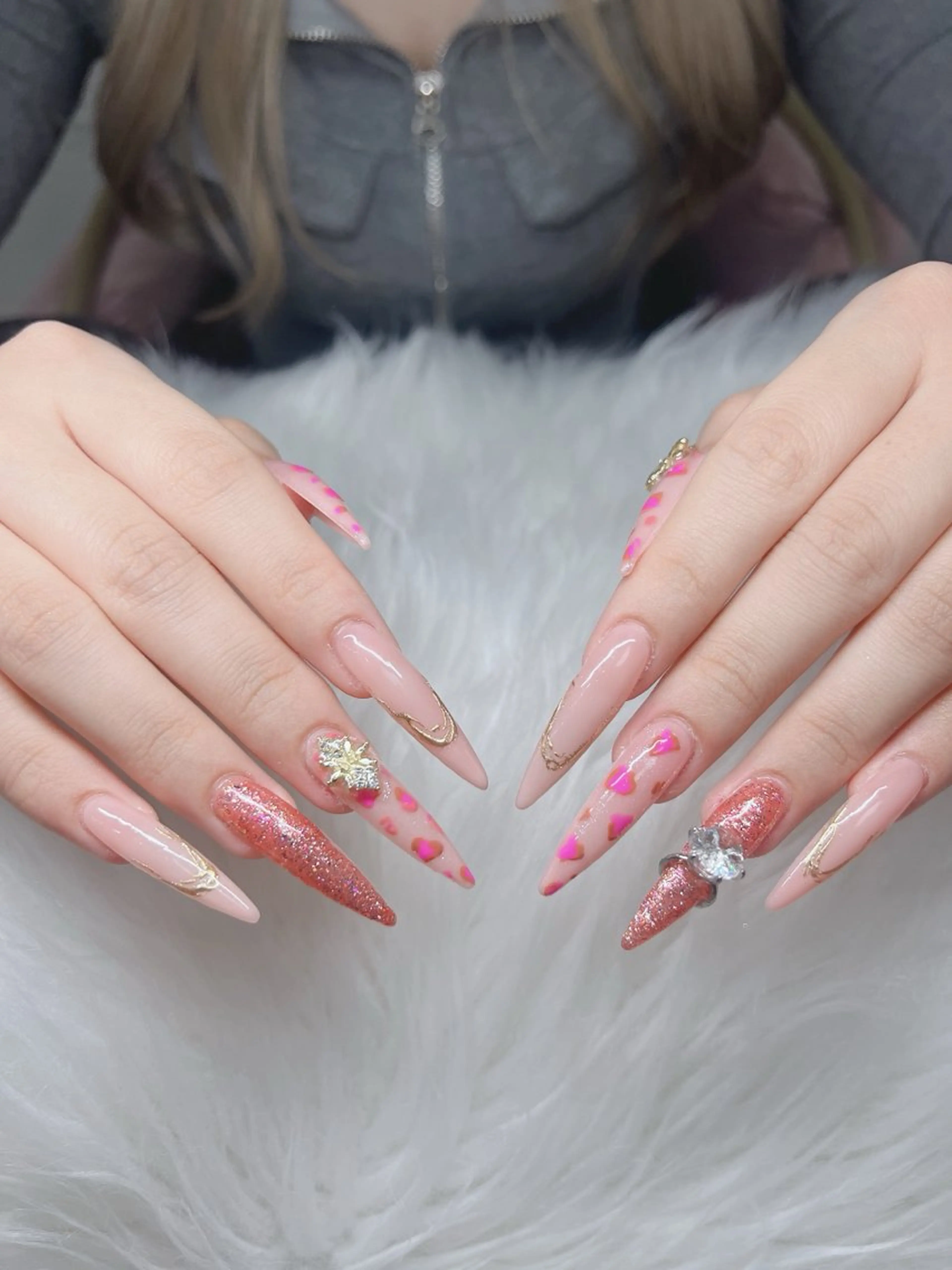 ネイル ハンドネイル Lee Nails チップ長さだし専門店のネイルデザイン