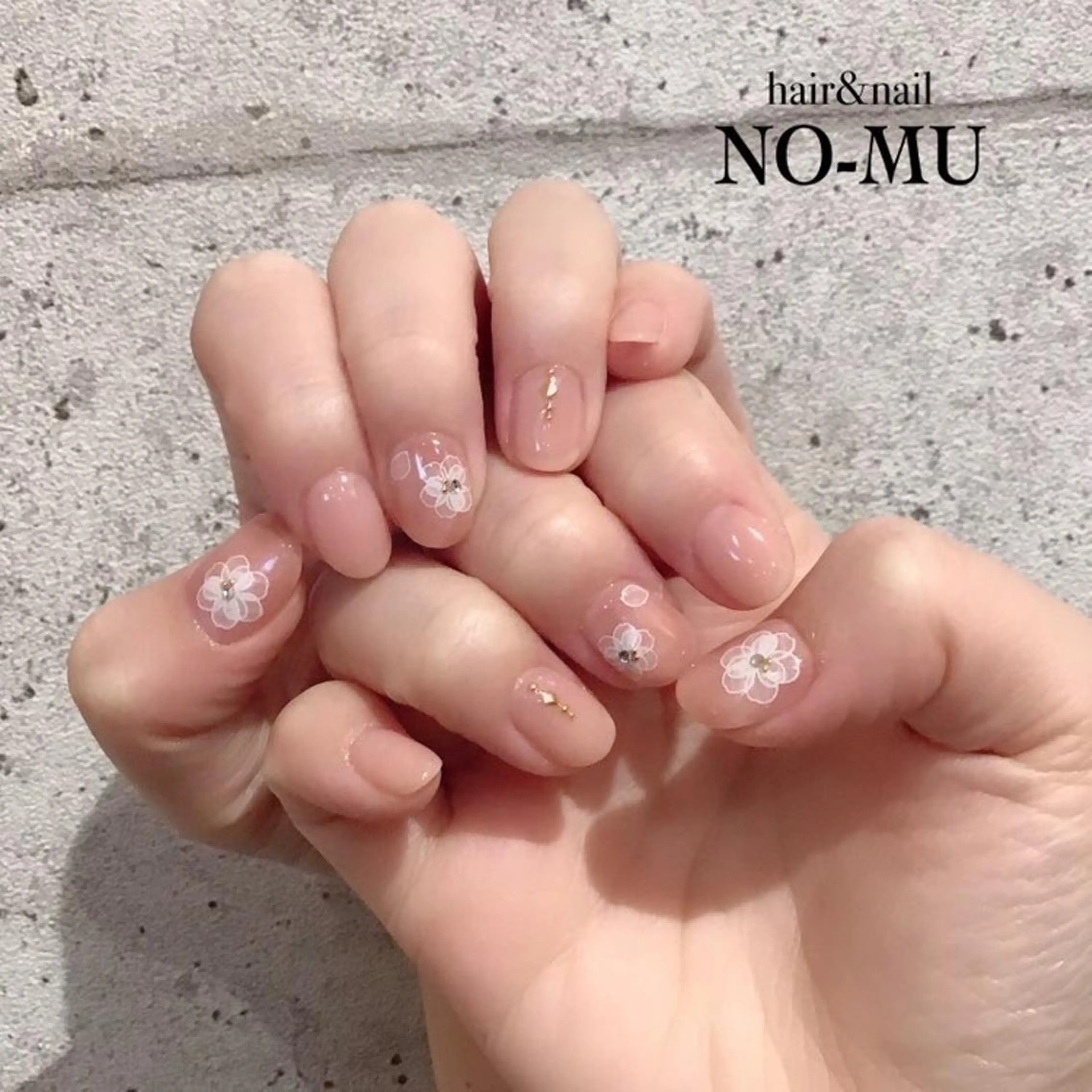 ネイル 桜ネイル hair&nail NO-MU所属・hair&nail NO-MUのネイルデザイン