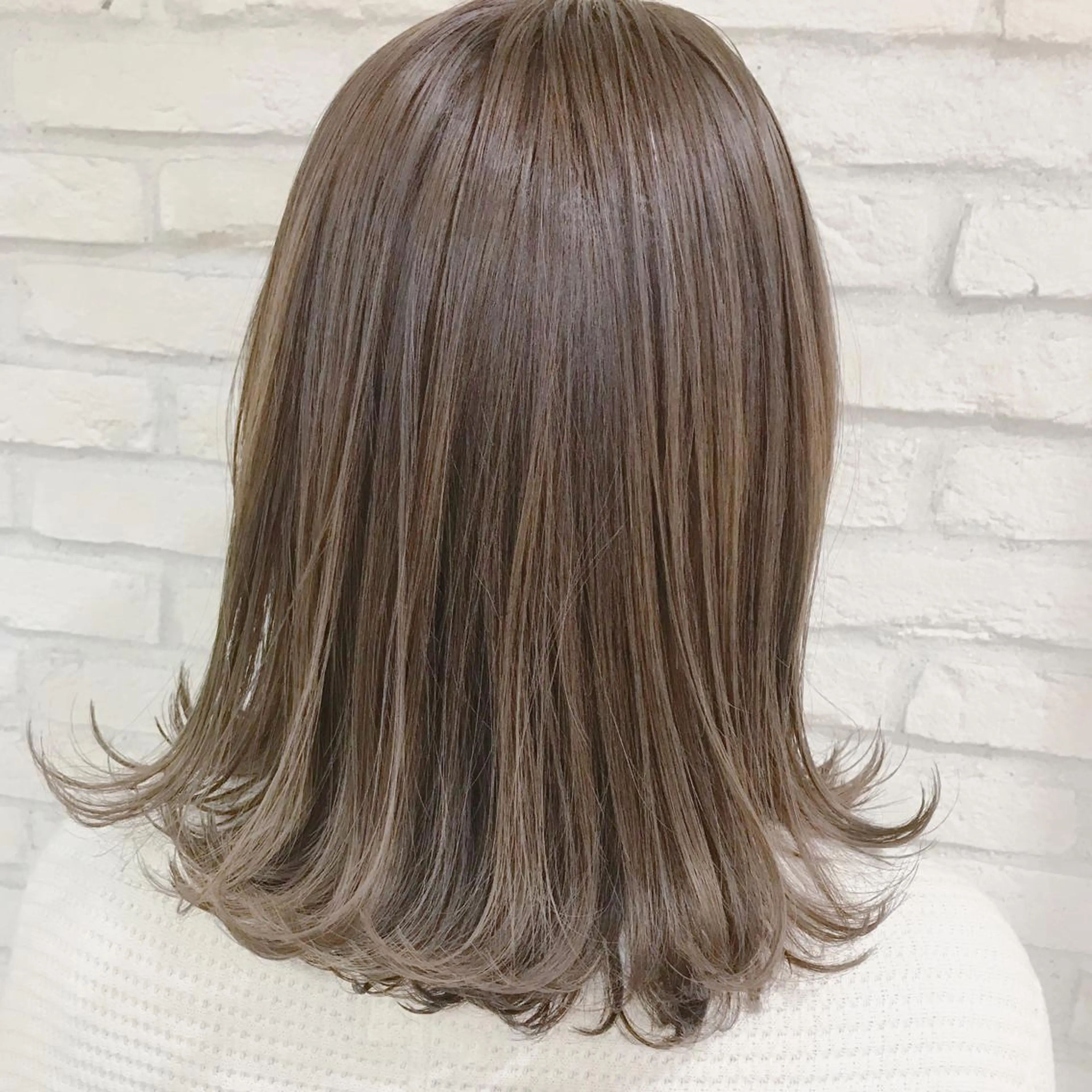 ミディアム カラー 横浜🍒ルーツカラー エクステ／RIEのヘアスタイル