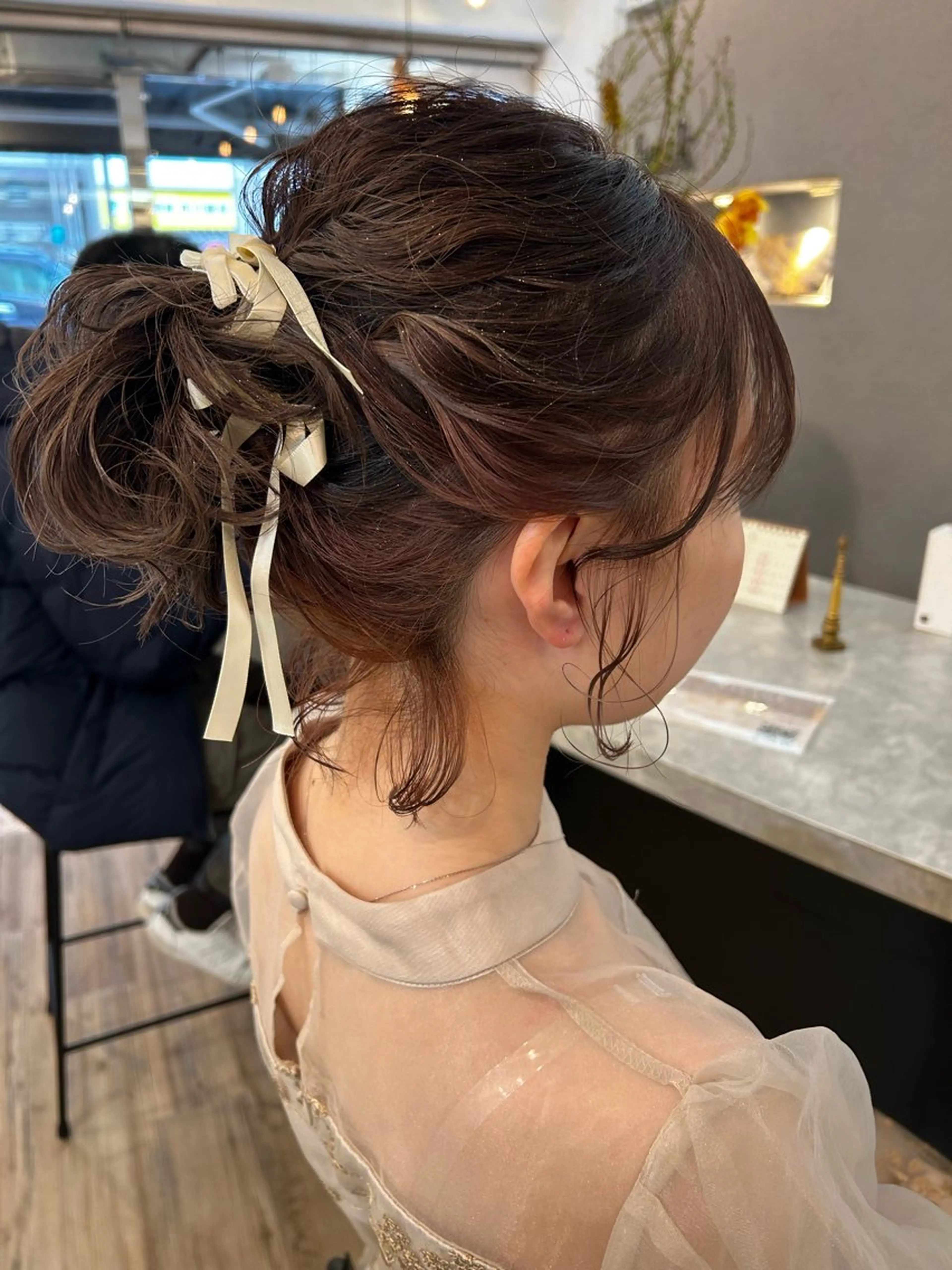 ヘアアレンジ ボブ ヘアセット ブリーチ／ヘアセット 🪞🌙minamiのヘアスタイル