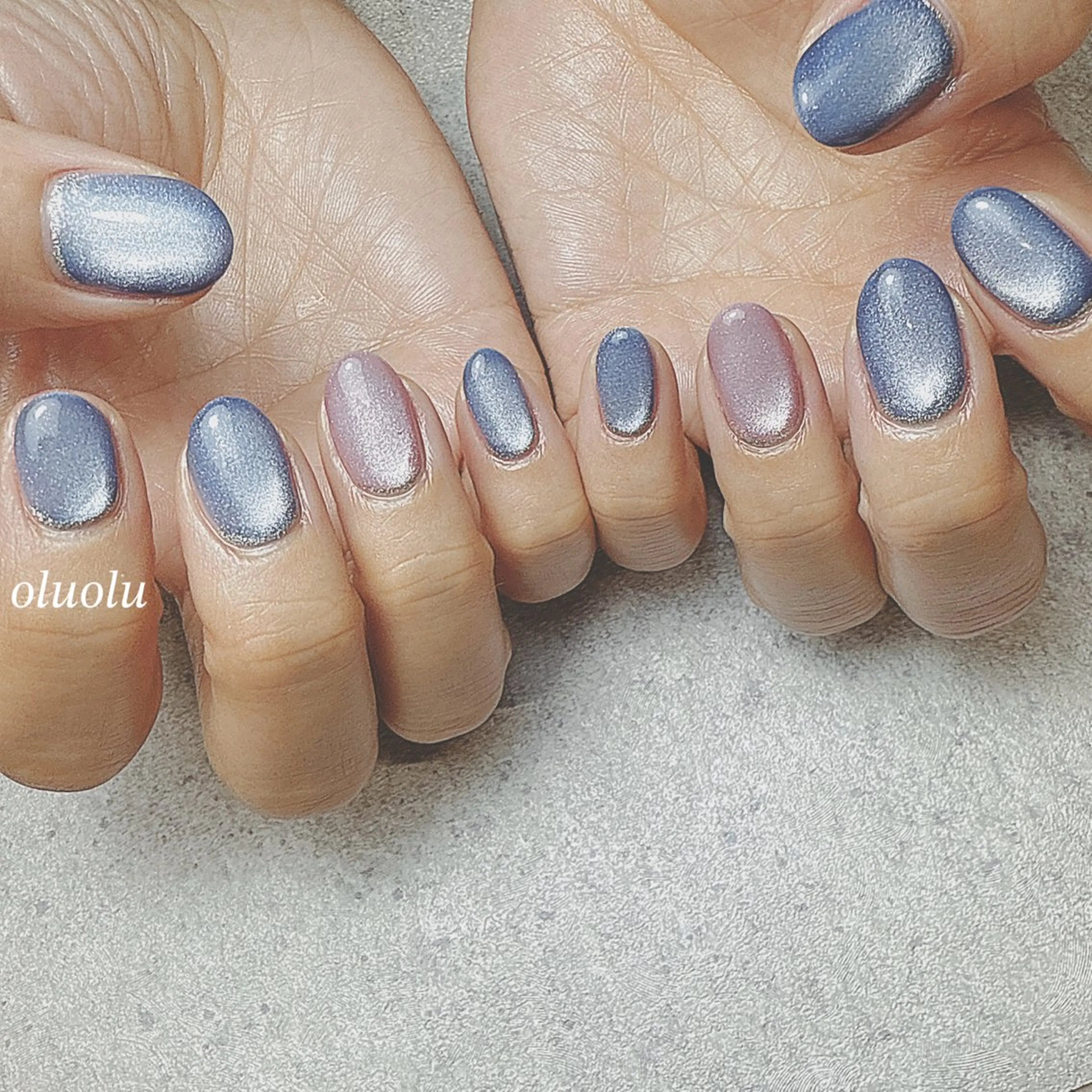 ネイル アートネイル フットネイル マグネットネイル ハンドネイル 大村 紬華のネイルデザイン