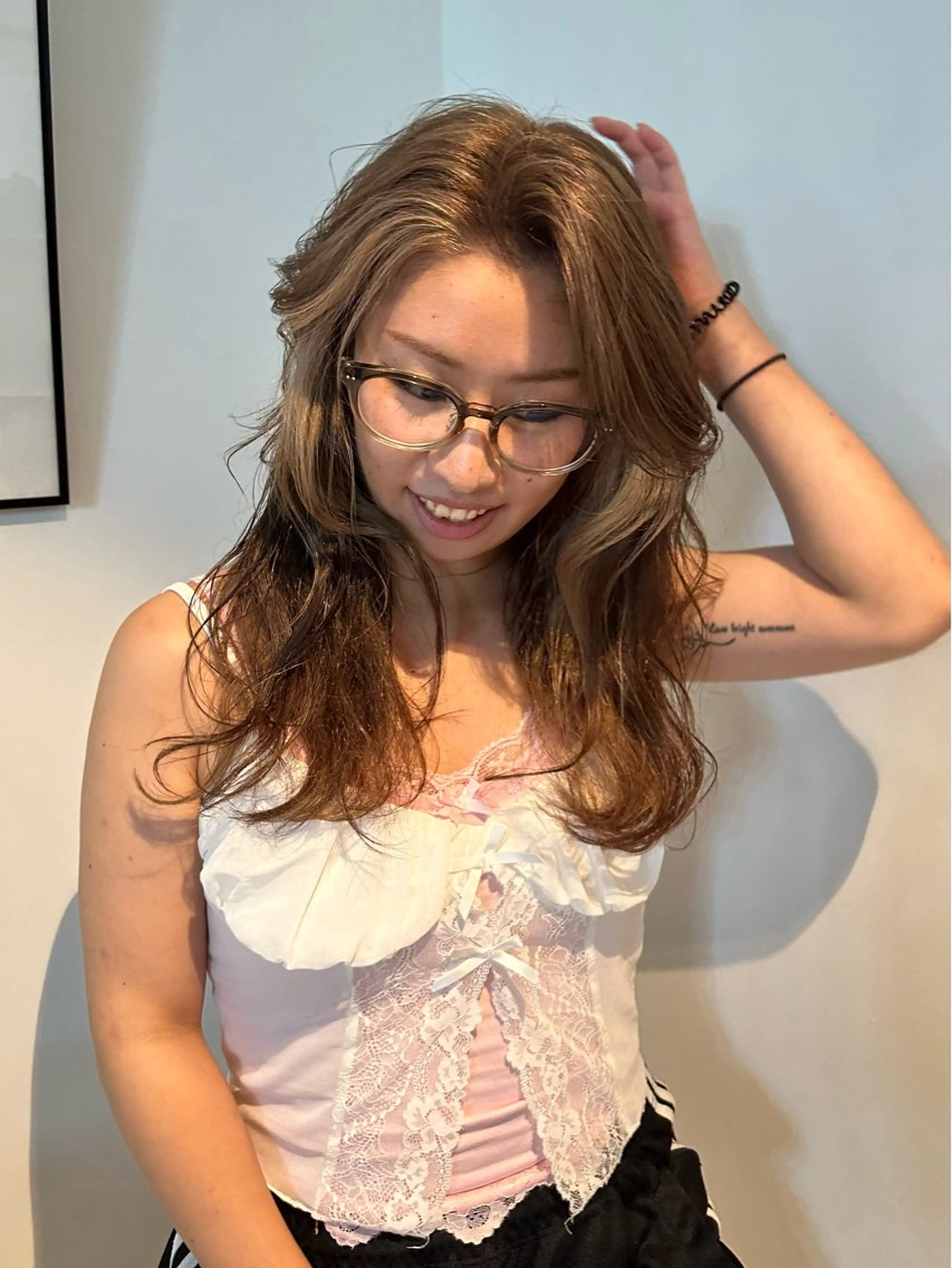 セミロング カラー カット ヘアカラー 🎀オイダイラ モモカ🎀のヘアスタイル