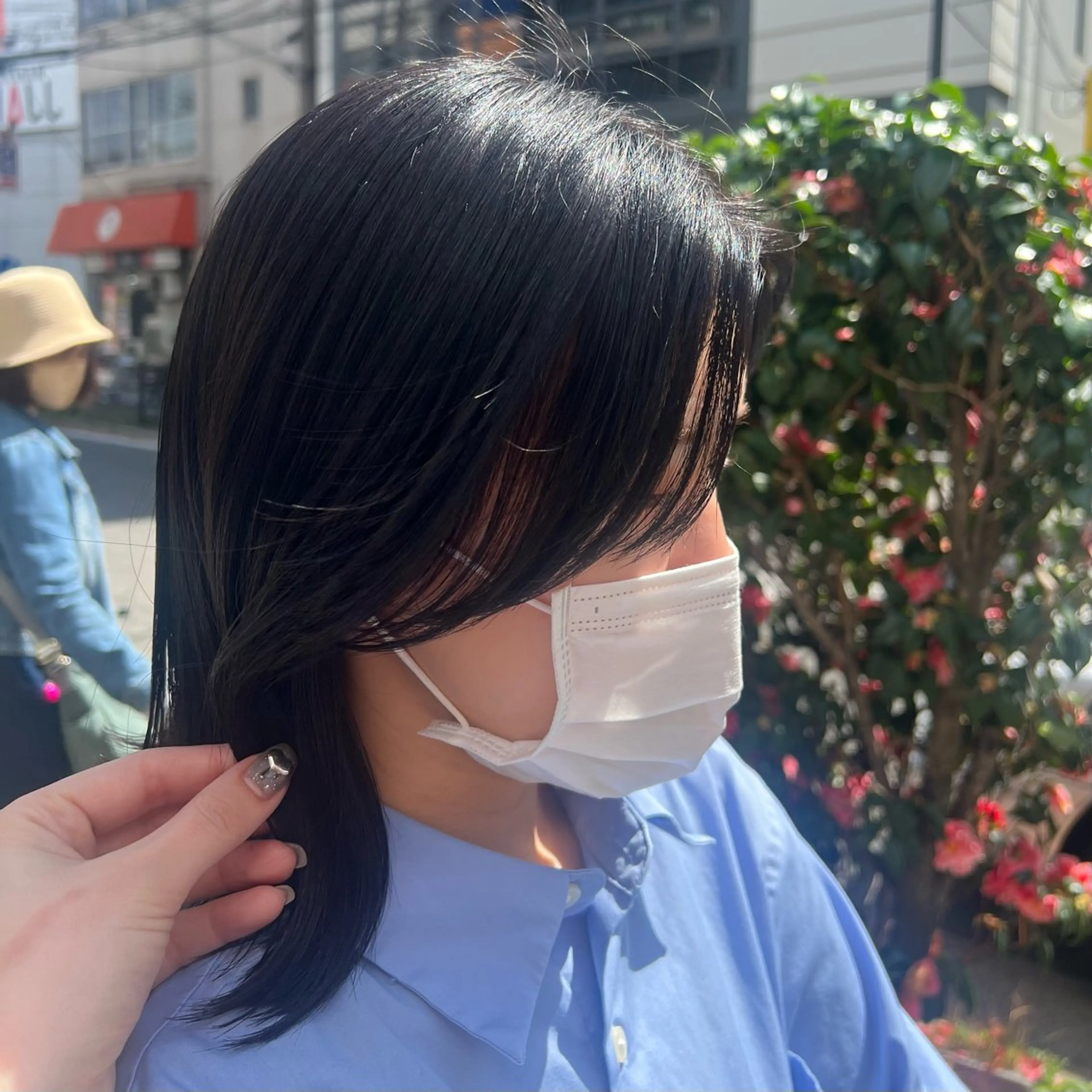 ミディアム カラー 黒髪 Neale. ユメのヘアスタイル