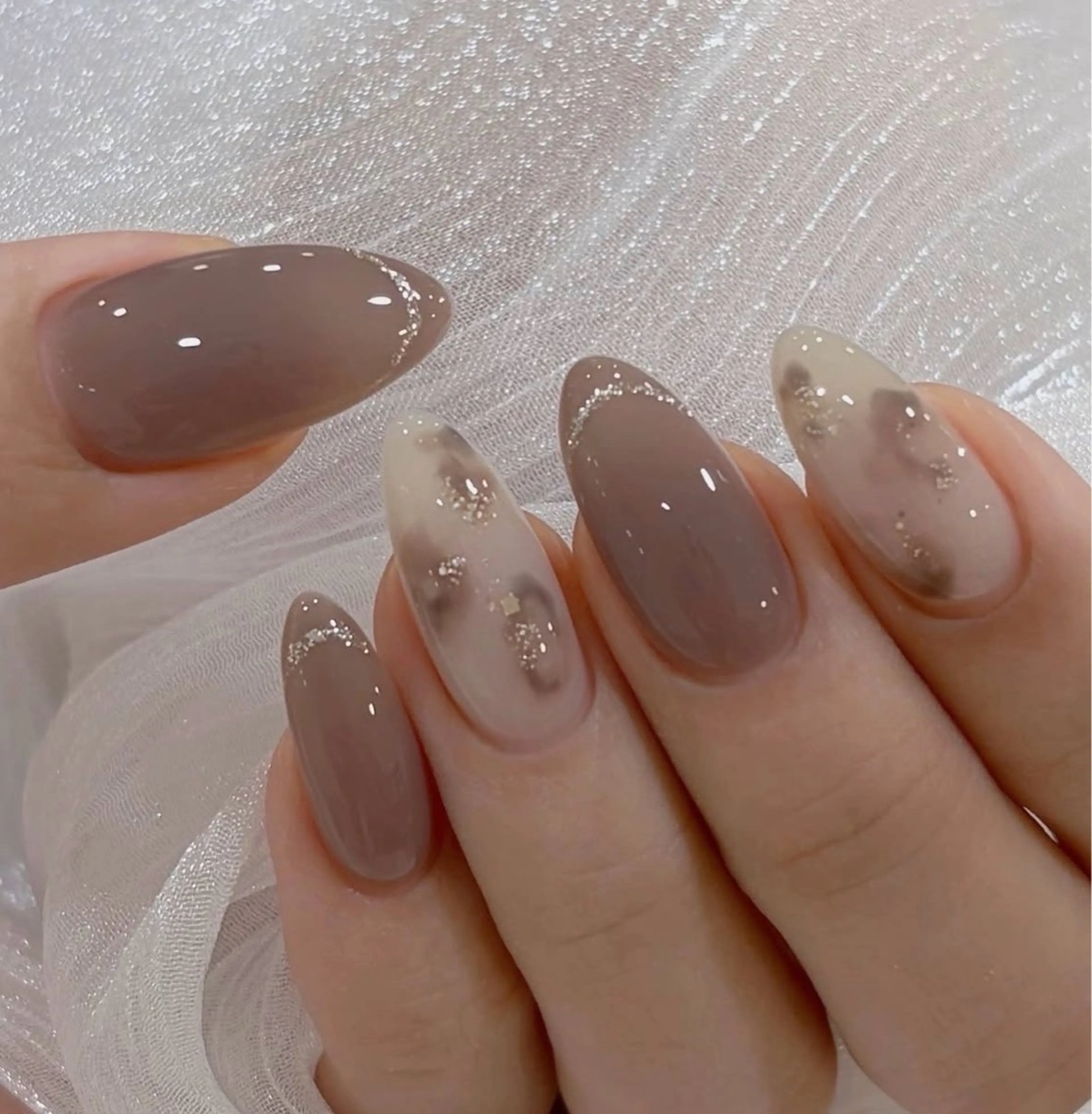 ネイル アートネイル フレンチネイル ジェルネイル ニュアンスネイル オフィスネイル ハンドネイル Ryunail所属・Ryu Nail NekoChanのネイルデザイン