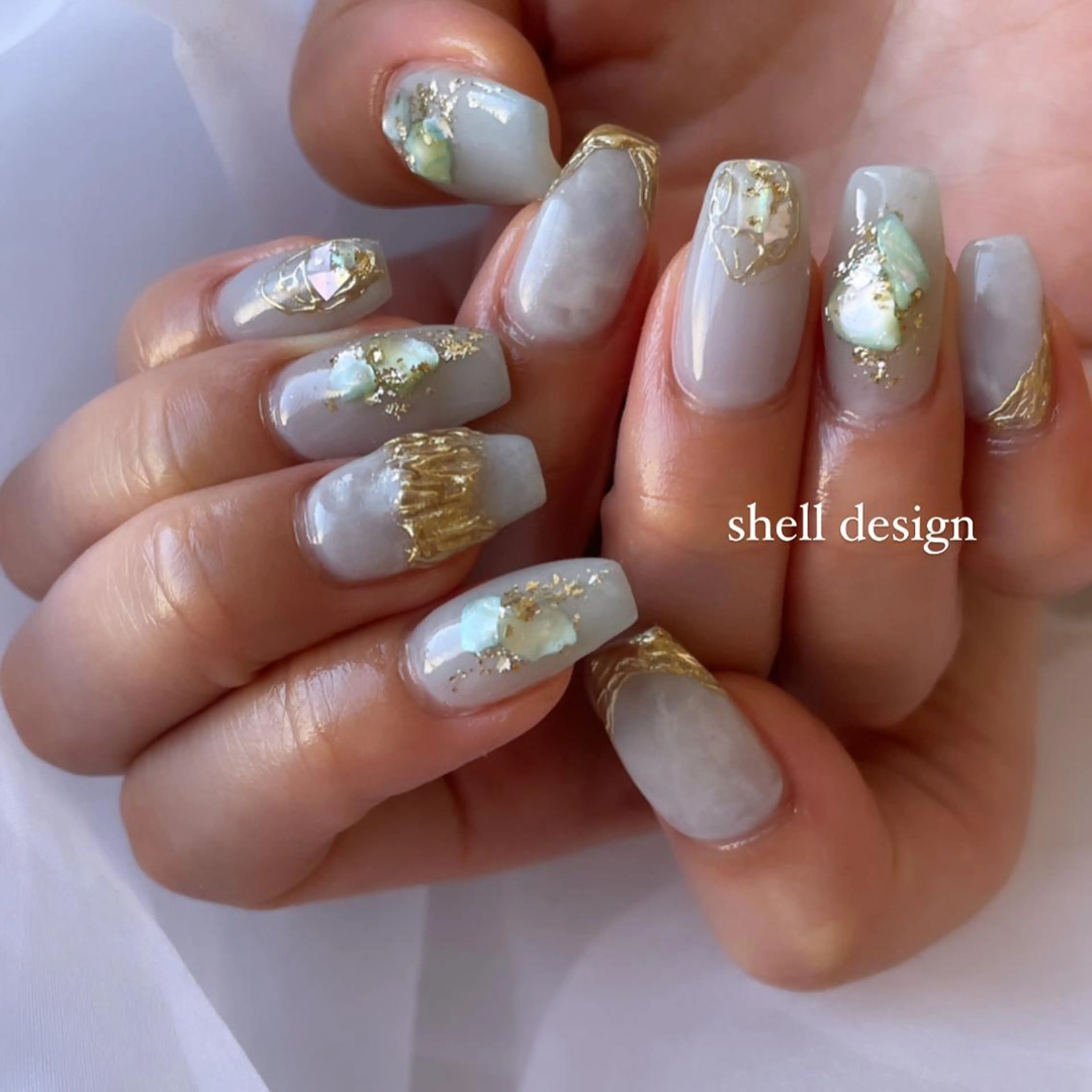 ロング ネイル ハンドネイル nail salon neigeのネイルデザイン