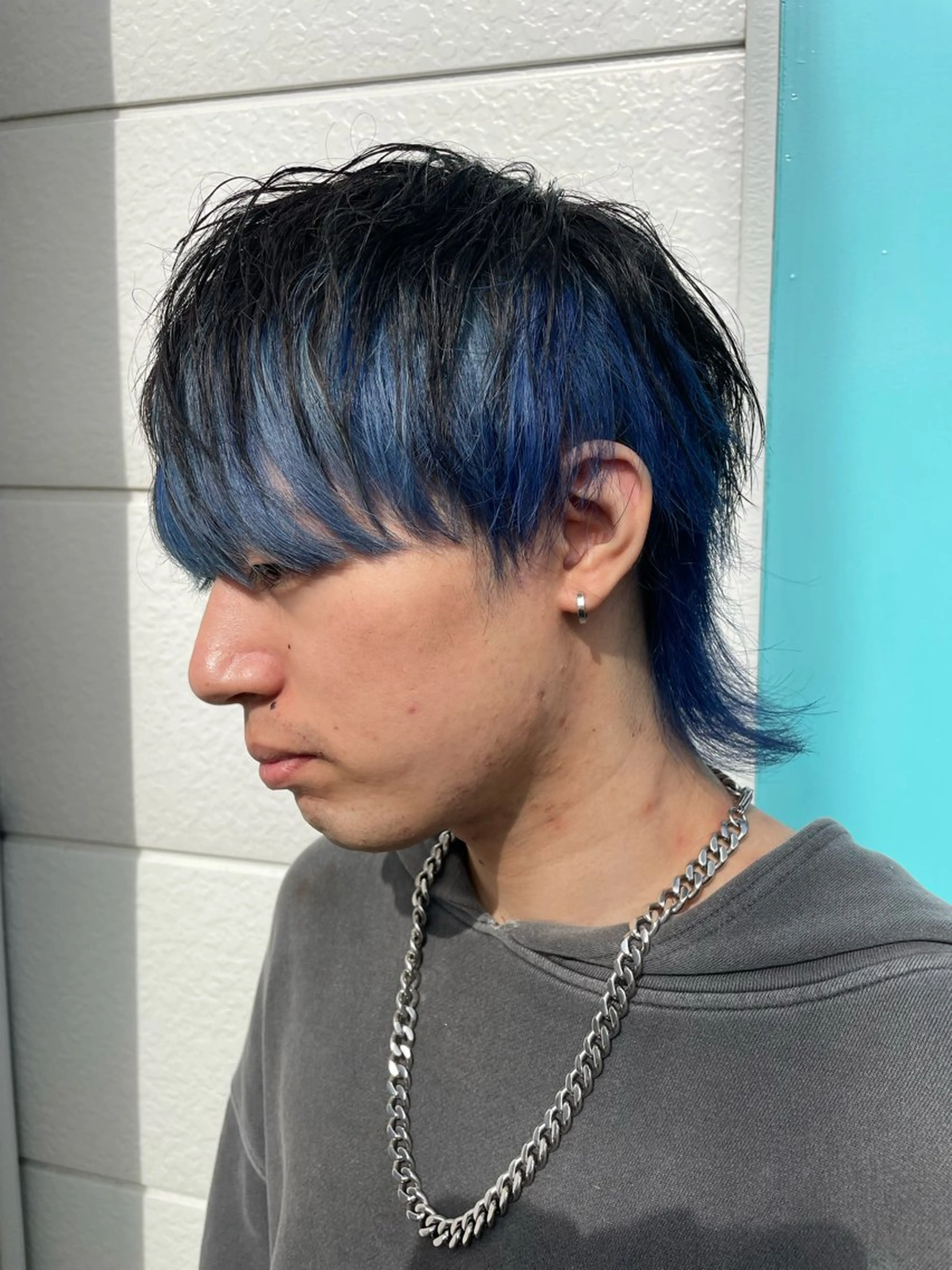 【ケアブリーチ】【特殊カラー】メンズカット➕インナーカラー(アンブレラカラー)の写真