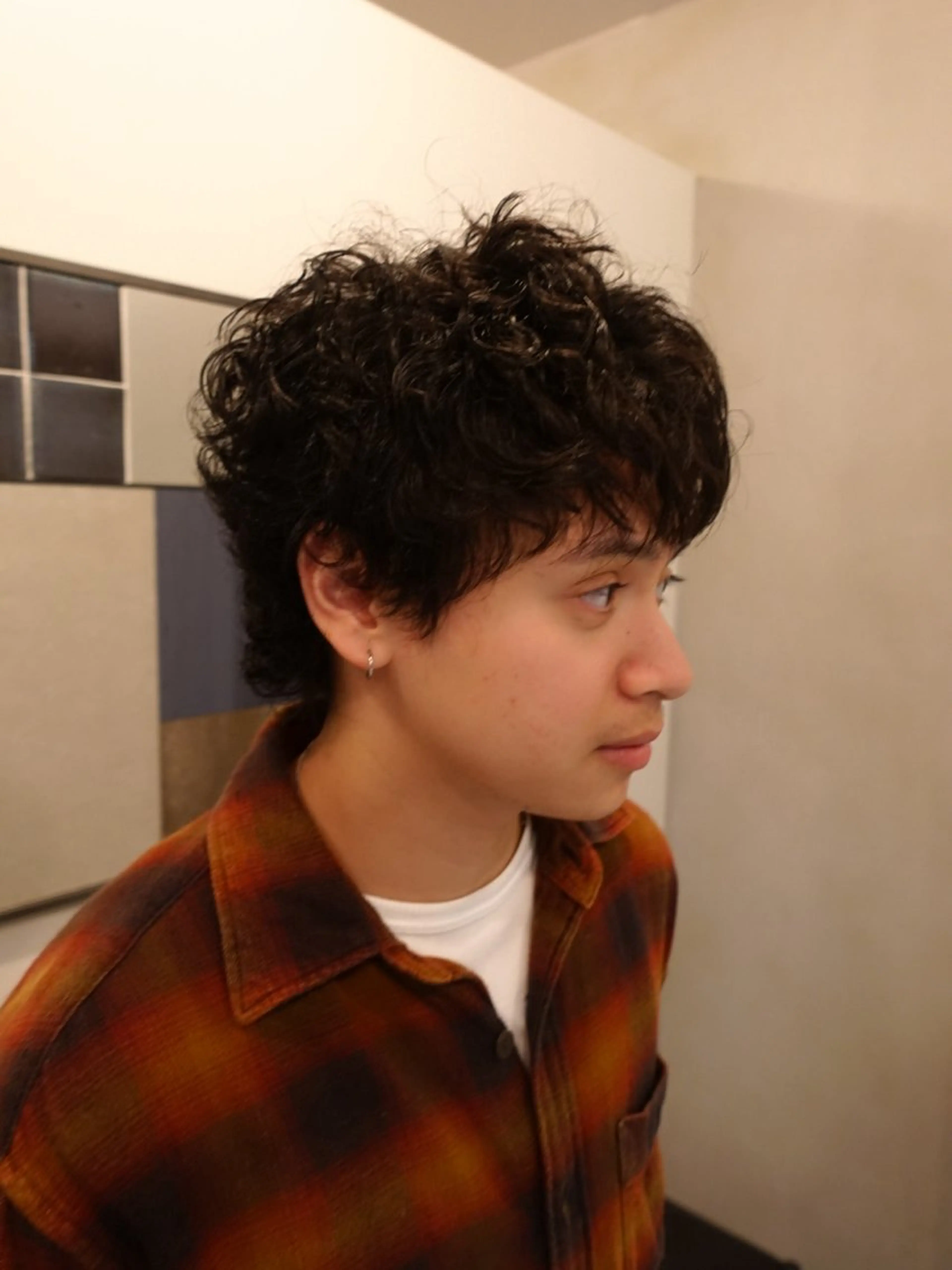 ショート メンズ unfeigned02所属・おーした /カットモデル伏見栄のヘアスタイル